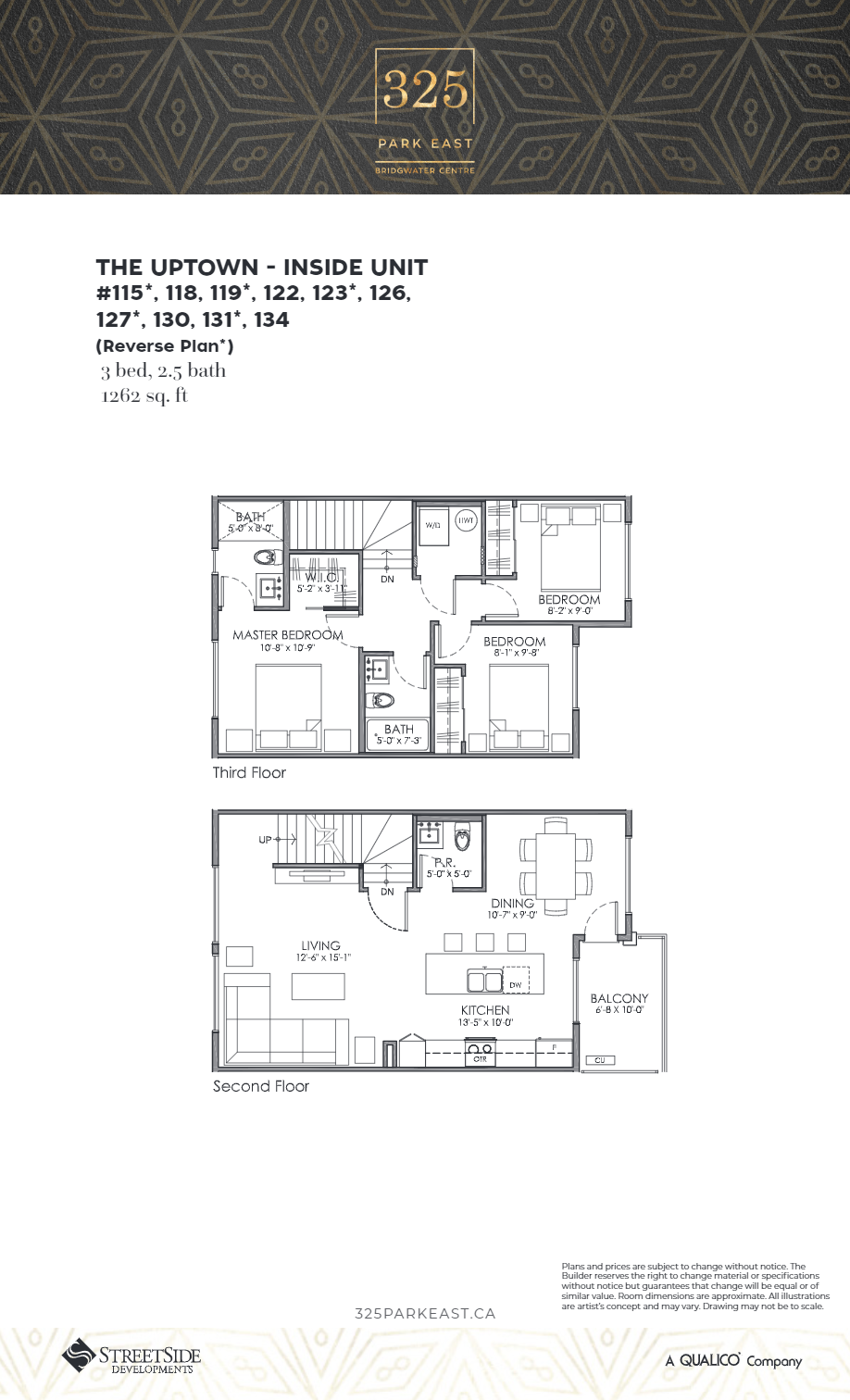 325 Park East Townhomes 314 Floor Plans and Pricing 325 Park East Townhomes 314 Floor Plans and Pricing