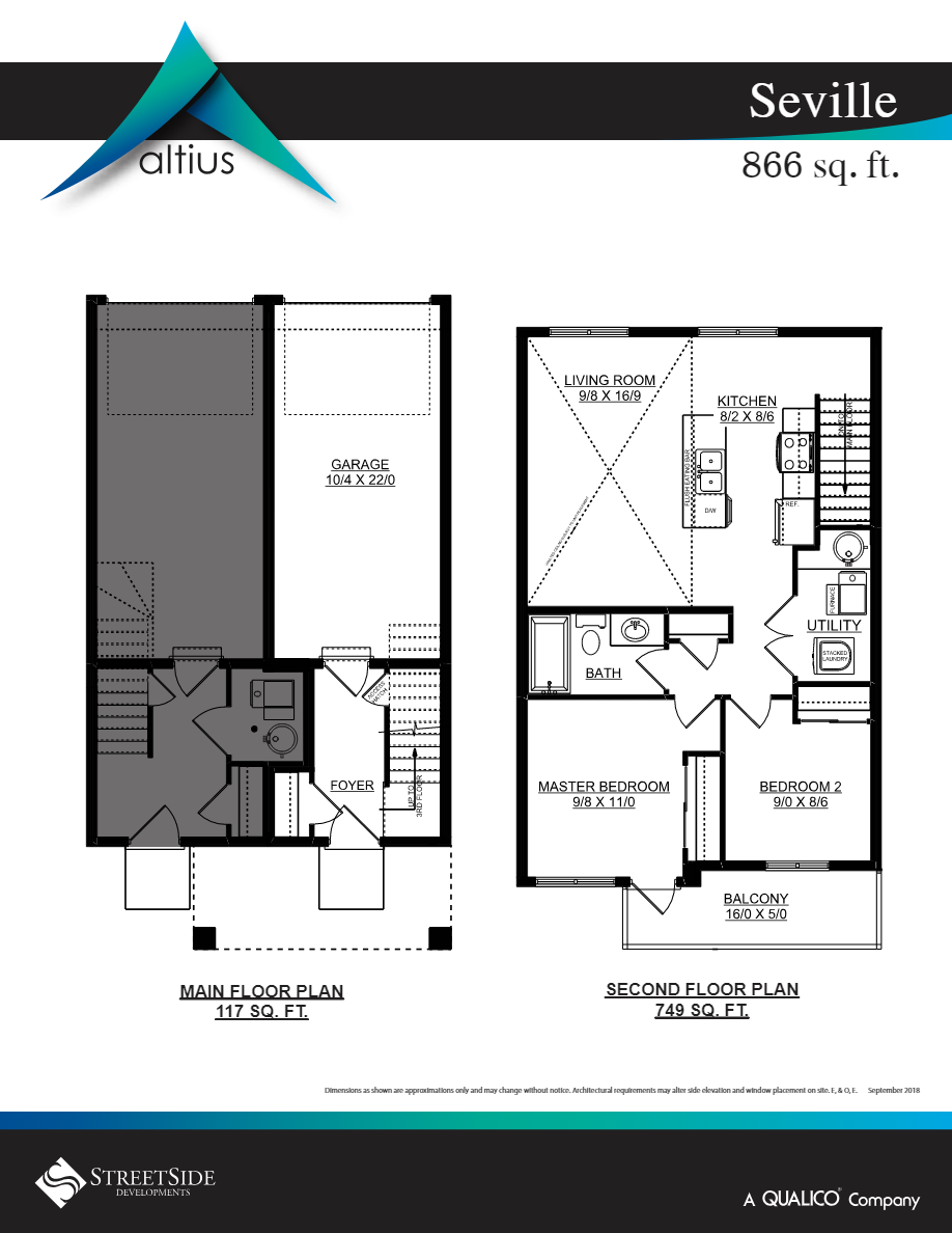 Desrochers Townhomes by StreetSide Developments 12 Seville Floor
