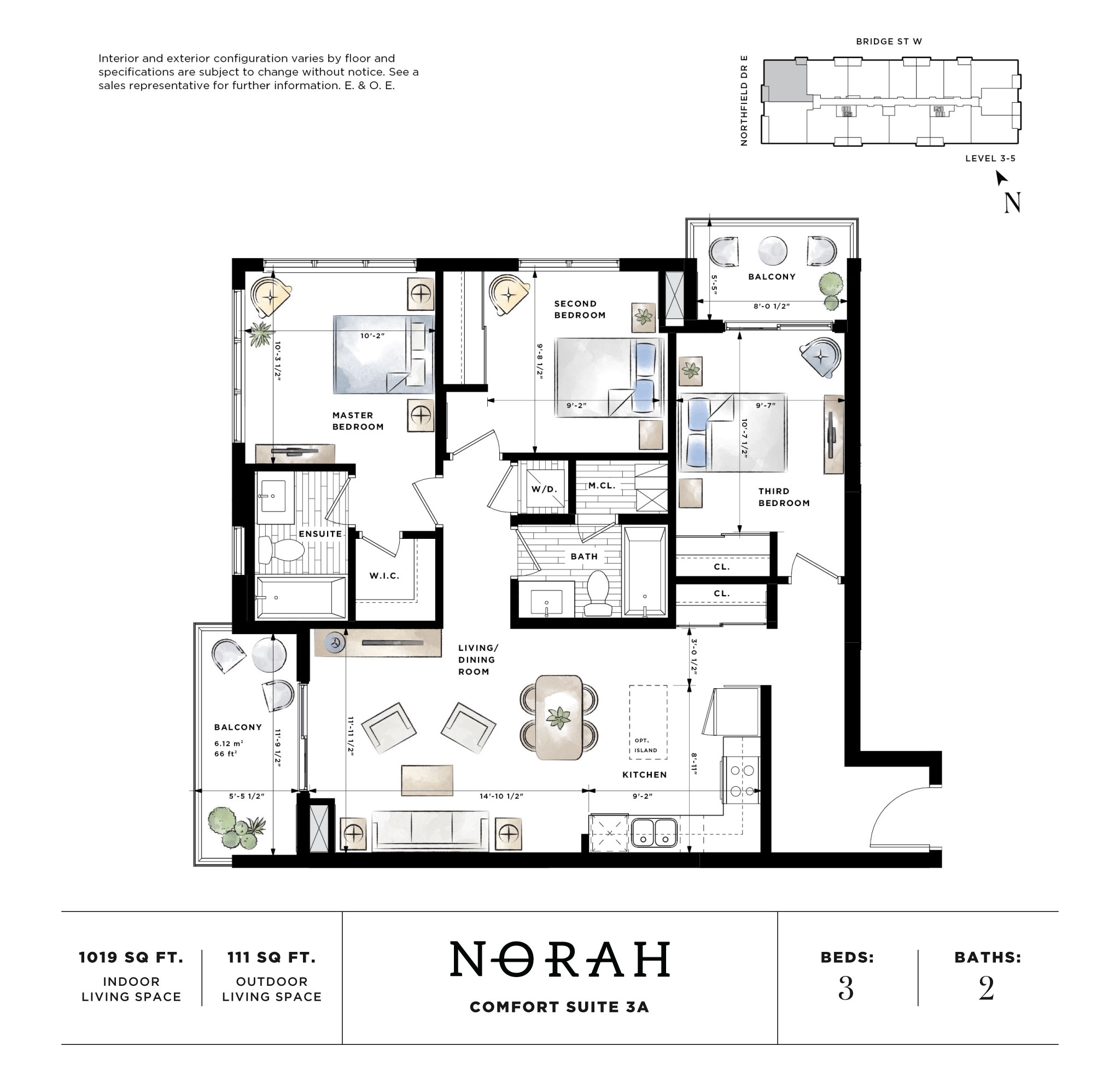 Blackstone Condominiums Norah Floor Plan, Waterloo ON Livabl