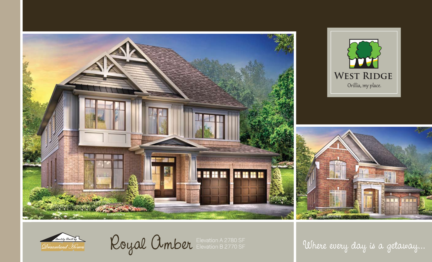 West Ridge Trailside The Royal Amber A Floor Plan, Orillia ON Livabl