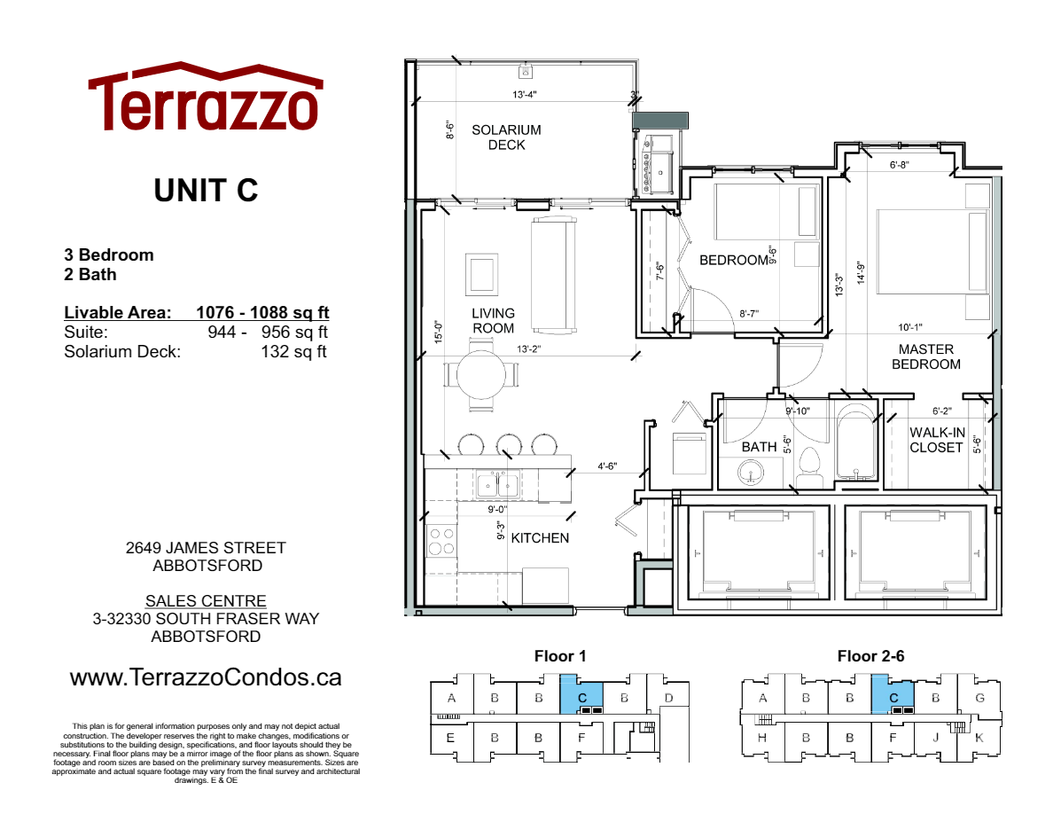 Terrazzo Condos C Floor Plans and Pricing