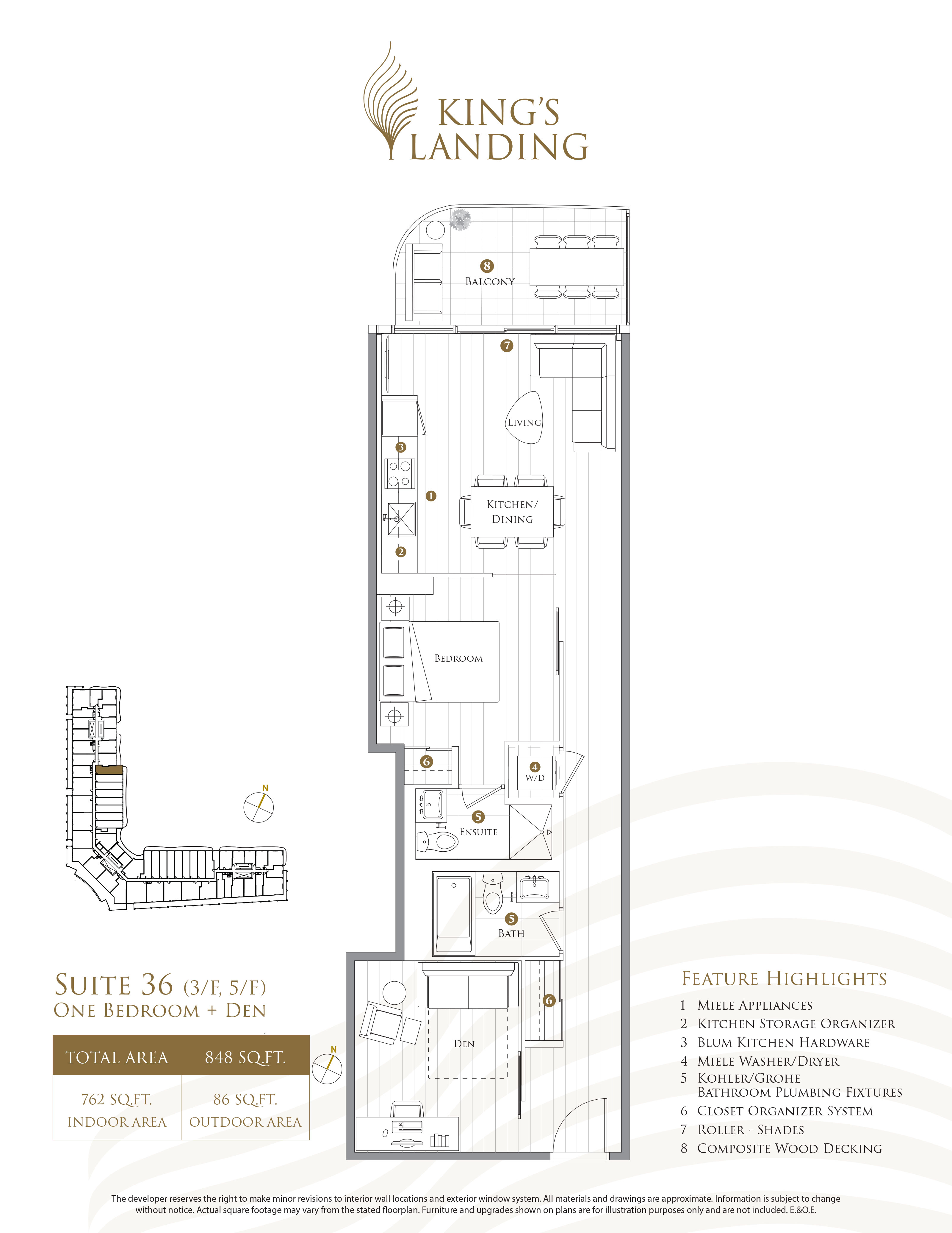 King's Landing Suite 36 (3/F, 5/F) Floor Plans and Pricing