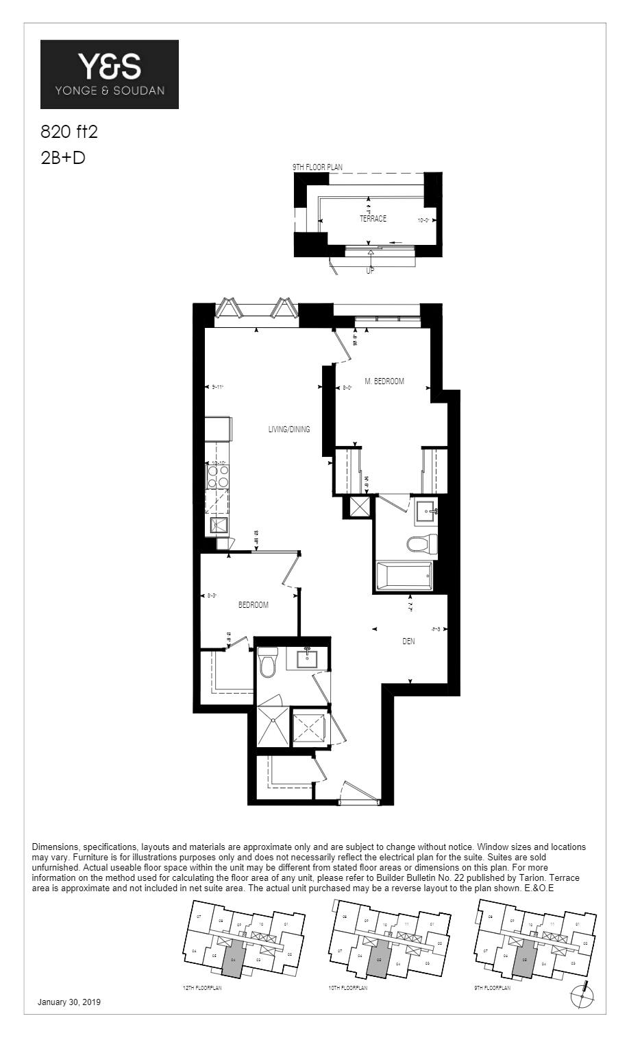 Y&S Condos | 820 sq. ft. | Floor Plans and Pricing