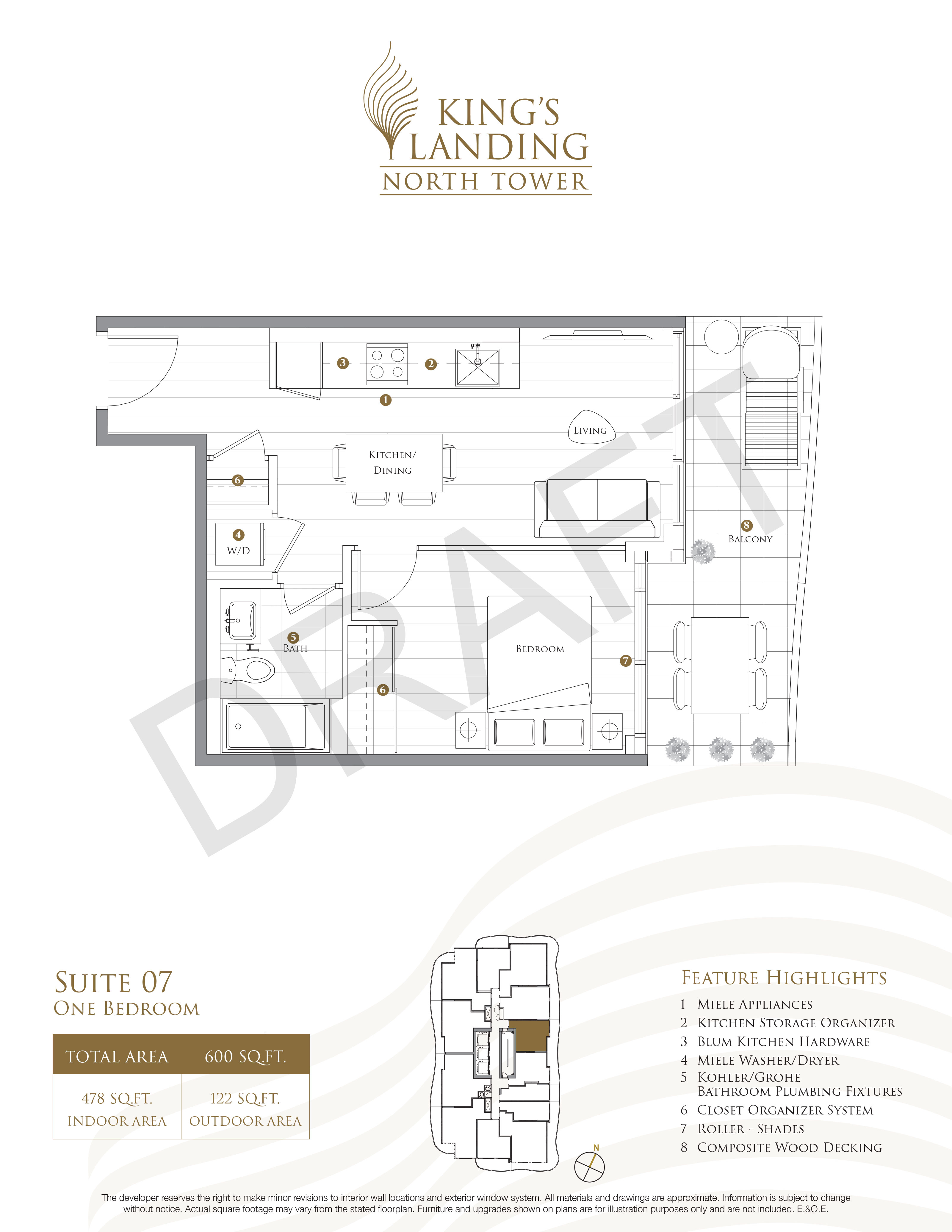 King's Landing Suite 07 (North) Floor Plans and Pricing