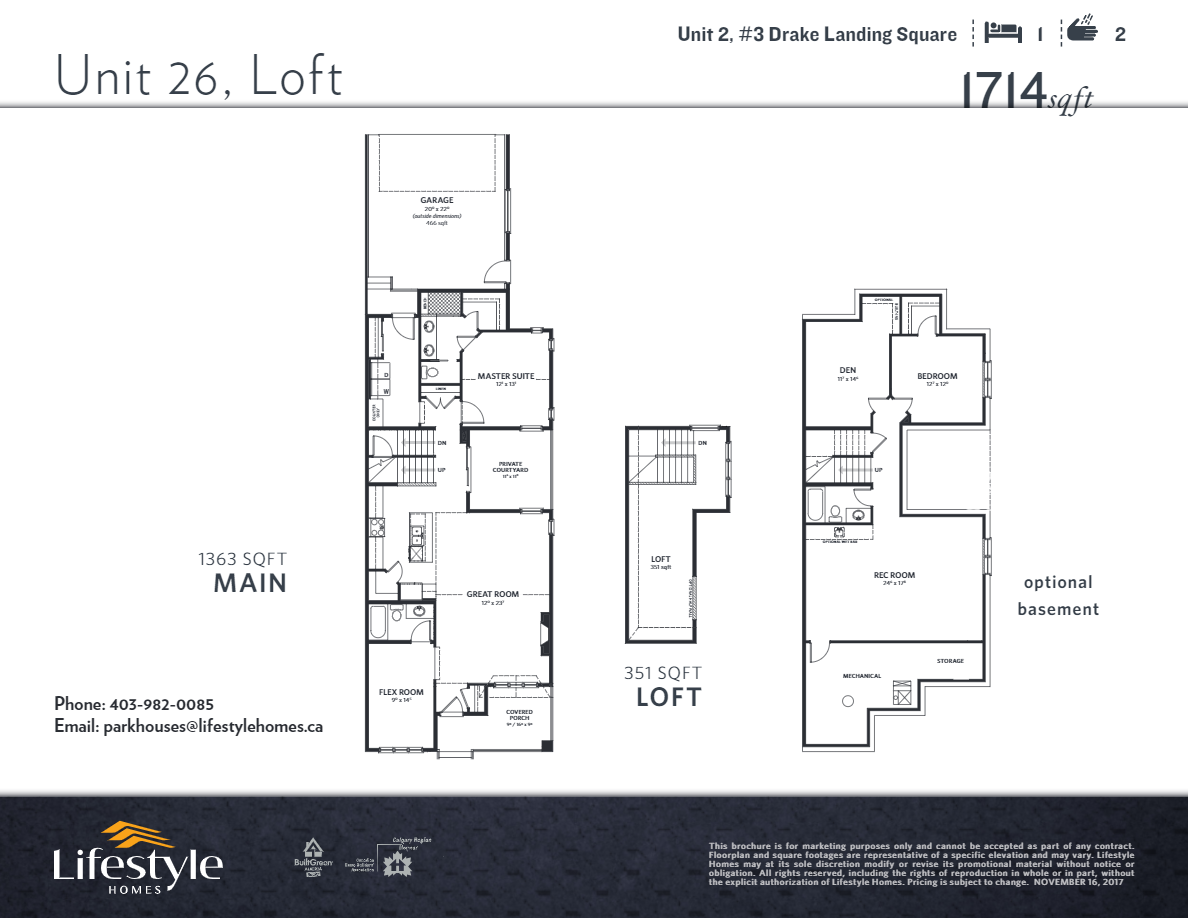 The Parkhouses 3 Drake Landing Square, Okotoks AB Livabl