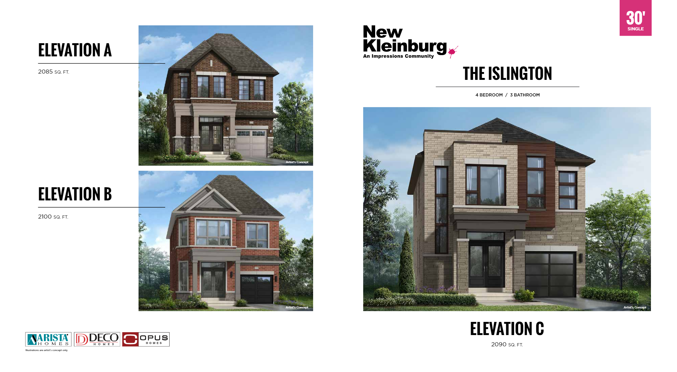 New Kleinburg The Islington Floor Plans and Pricing