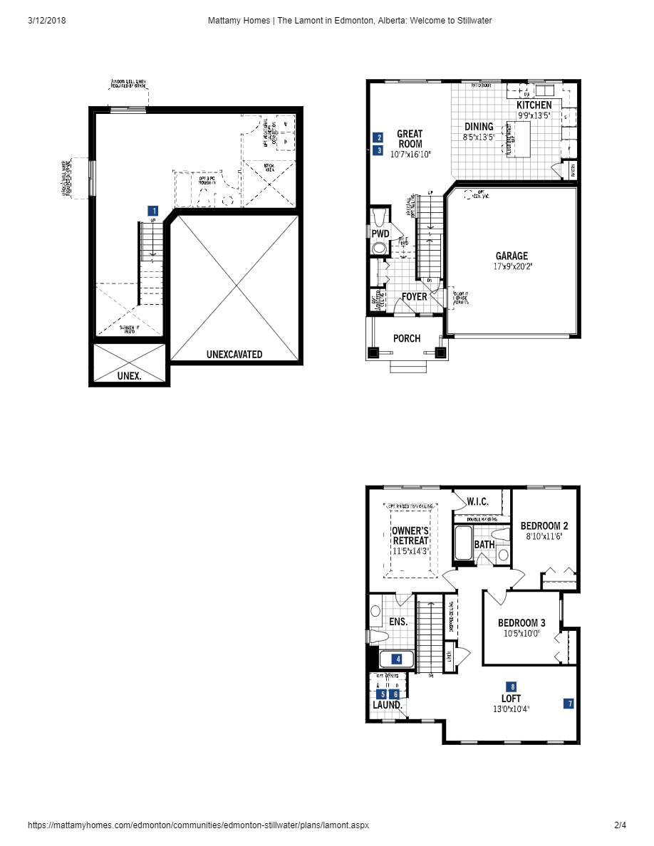 Stillwater by Mattamy Homes 20023 18 AVE Floor Plans and Pricing