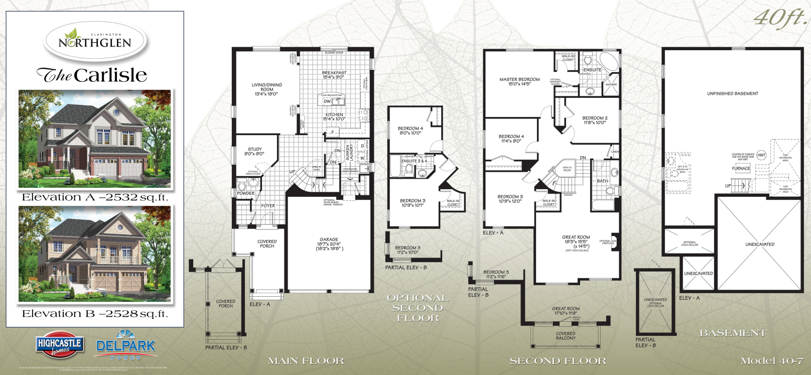Northglen, Phase 4 by Esquire Homes The Carlisle Floor Plan, Haydon