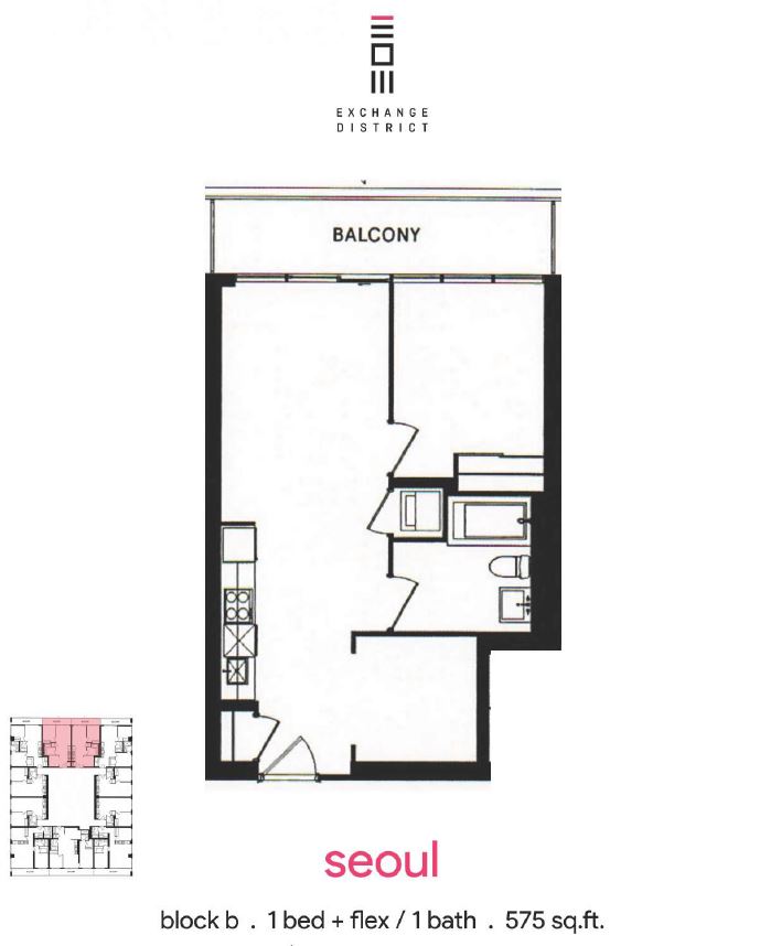 EX1 - Seoul Floor Plan, Mississauga ON | Livabl