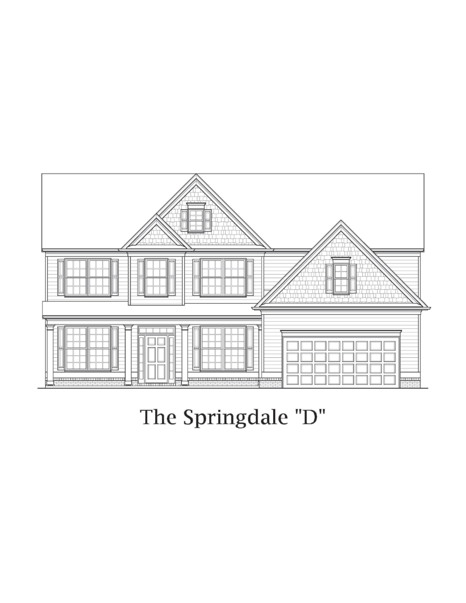 Springdale floor plan at Crest Brooke Brighton in Canton, GA
