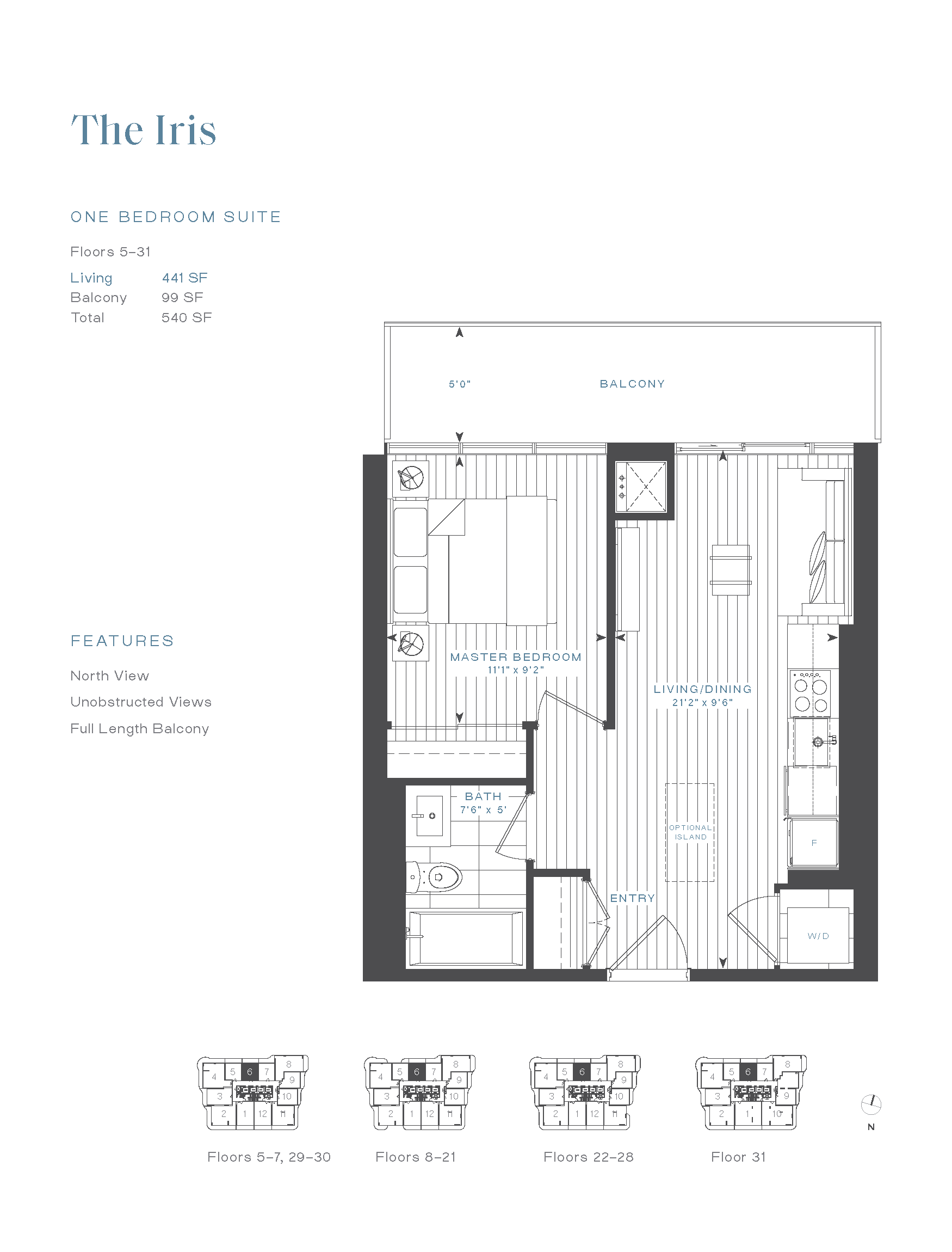 Azura Condos The Iris Floor Plans and Pricing