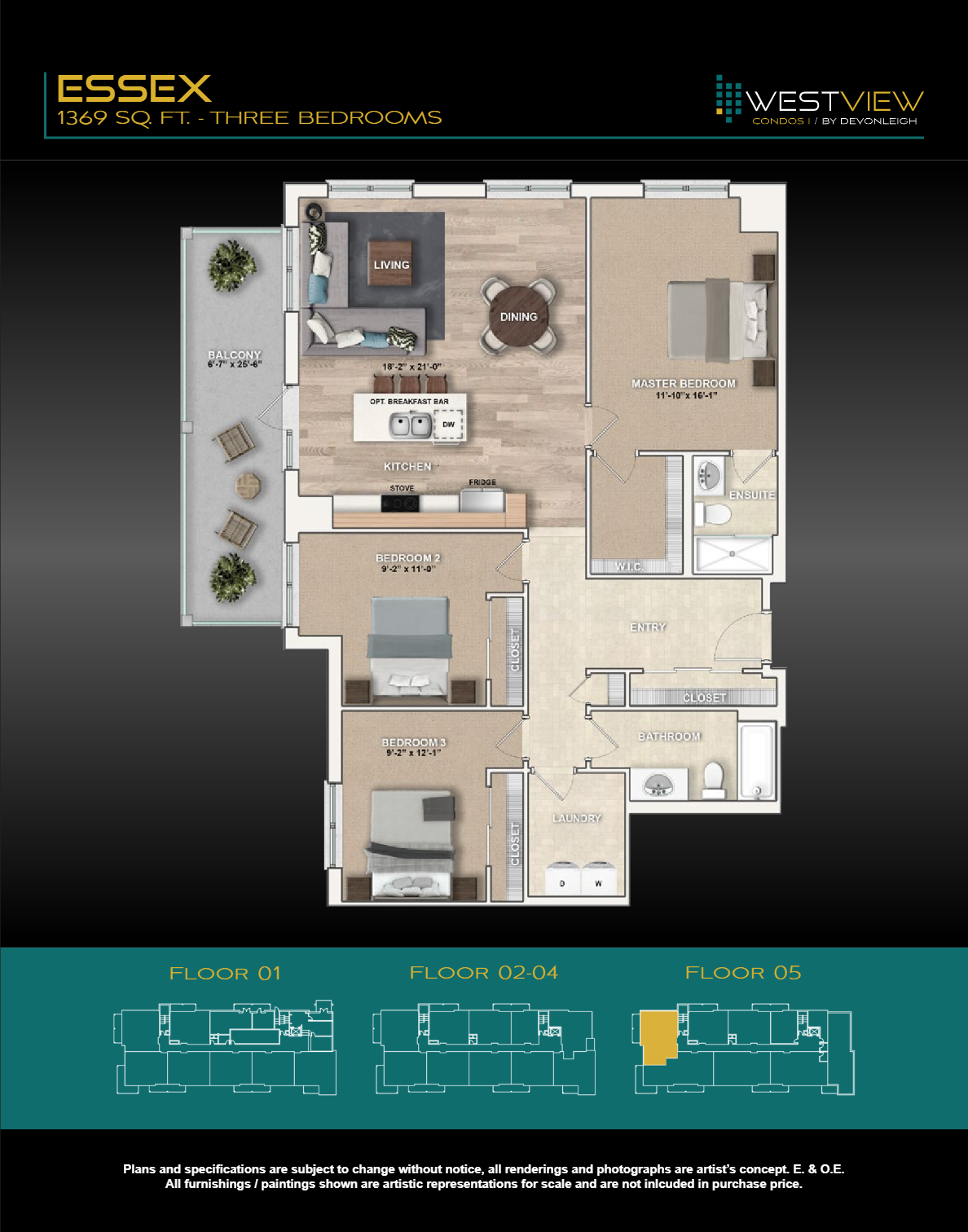 Westview Condos Essex Floor Plan, Orangeville ON Livabl