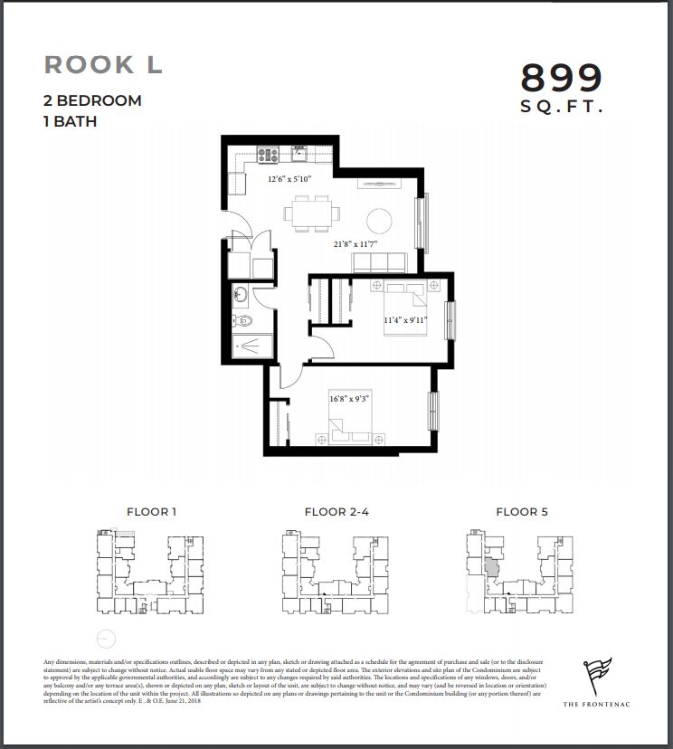 Frontenac Condos Rook L Floor Plans and Pricing