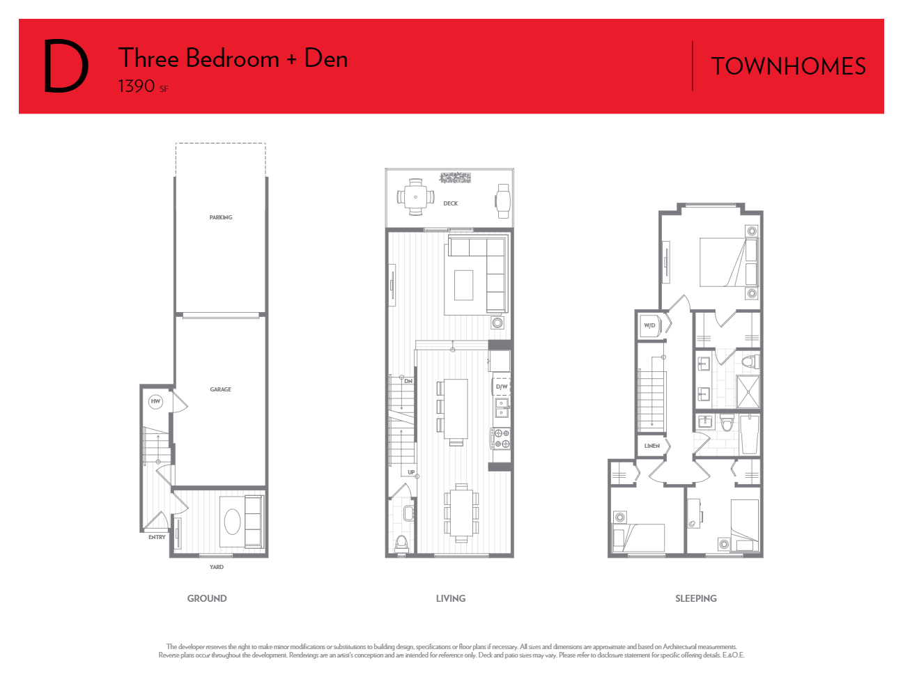 Fleetwood Village Townhomes D Floor Plan, Surrey BC Livabl