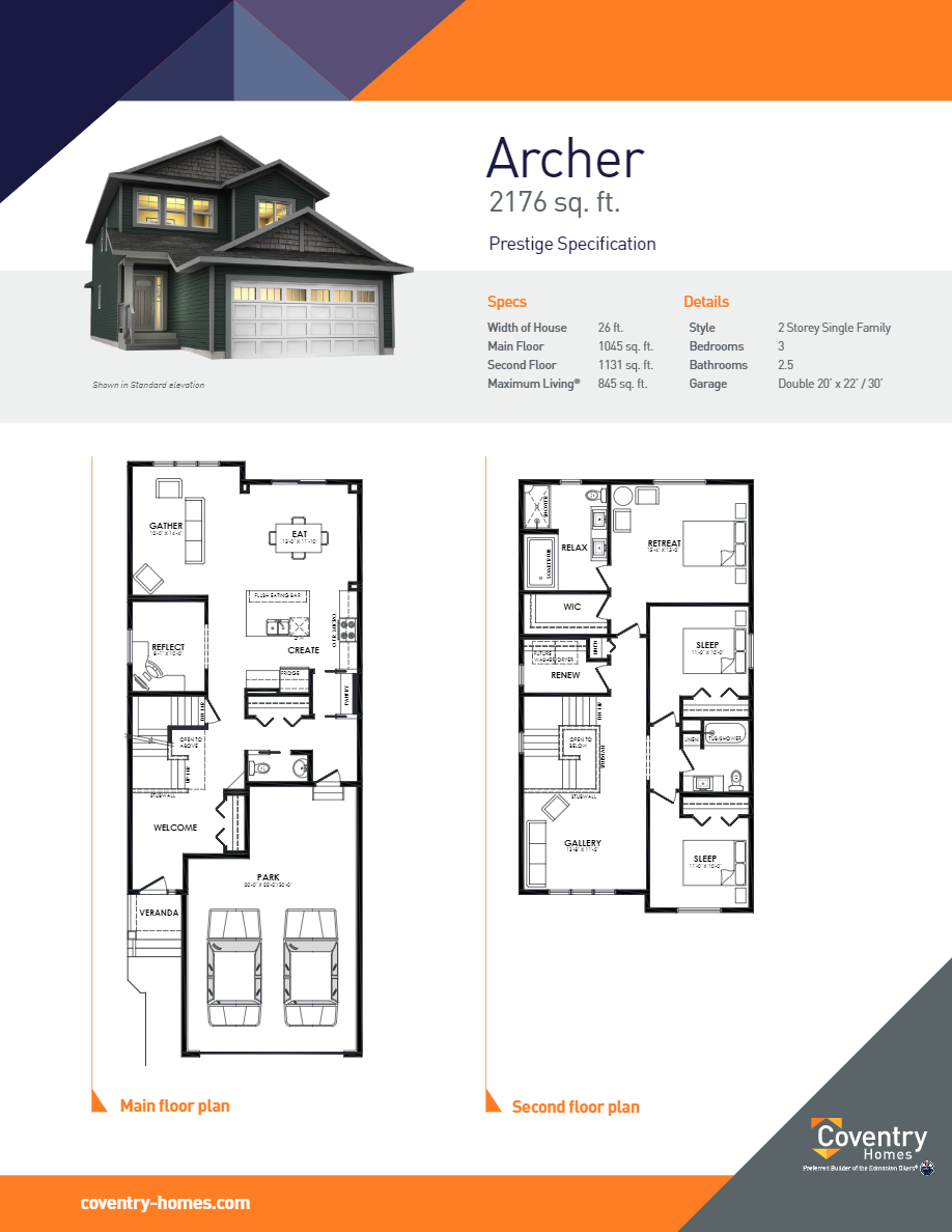 The Uplands at Riverview Archer Floor Plans and Pricing
