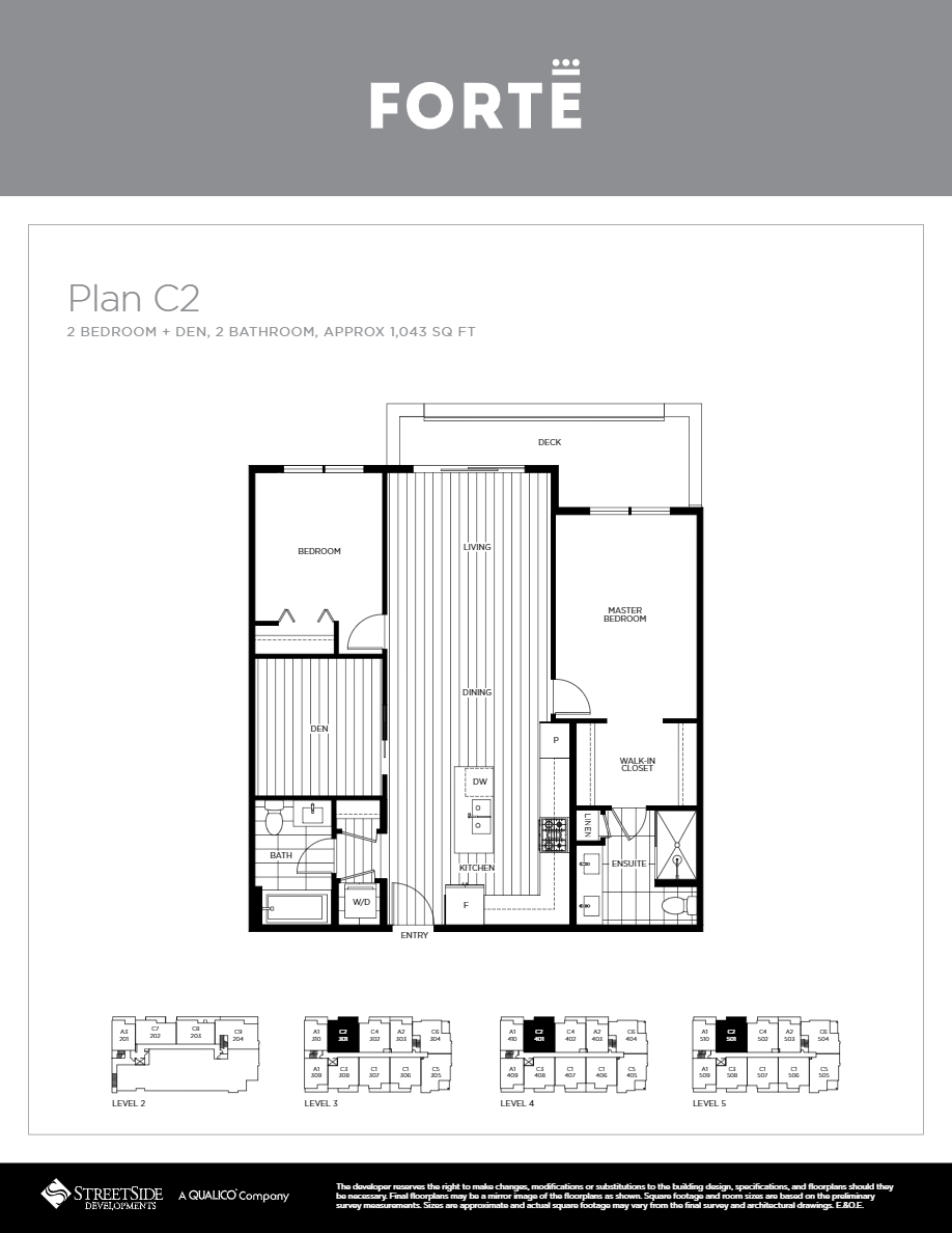 Forte - C2 Floor Plan, Burnaby BC | Livabl