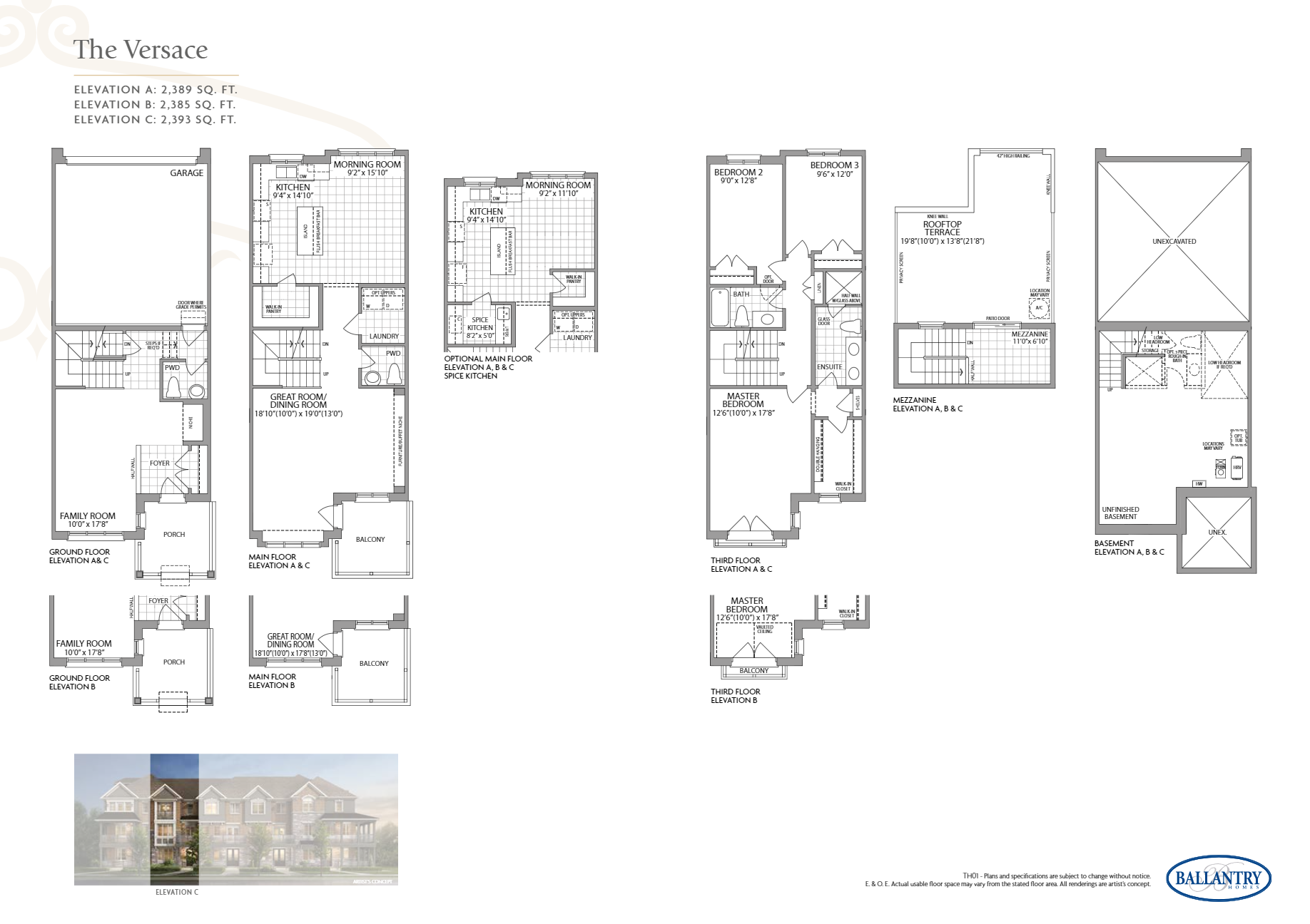 Cornell The Versace Floor Plans and Pricing