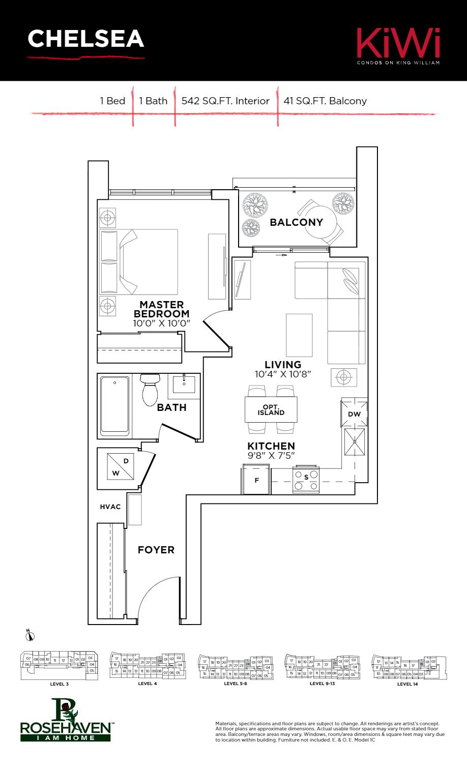 KiWi Condos Chelsea Floor Plan, Hamilton ON Livabl
