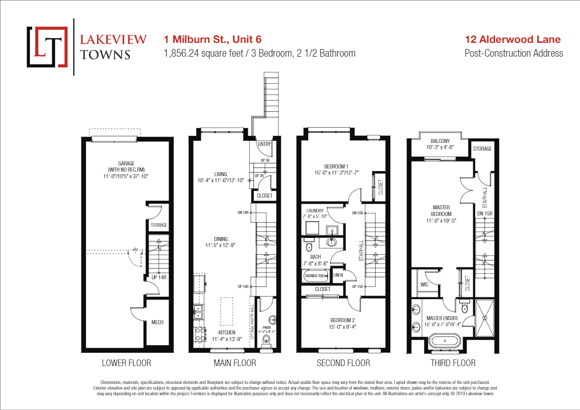 Residence 12 Alderwood Lane (Unit 06) at Lakeview Towns in Barrie, ON