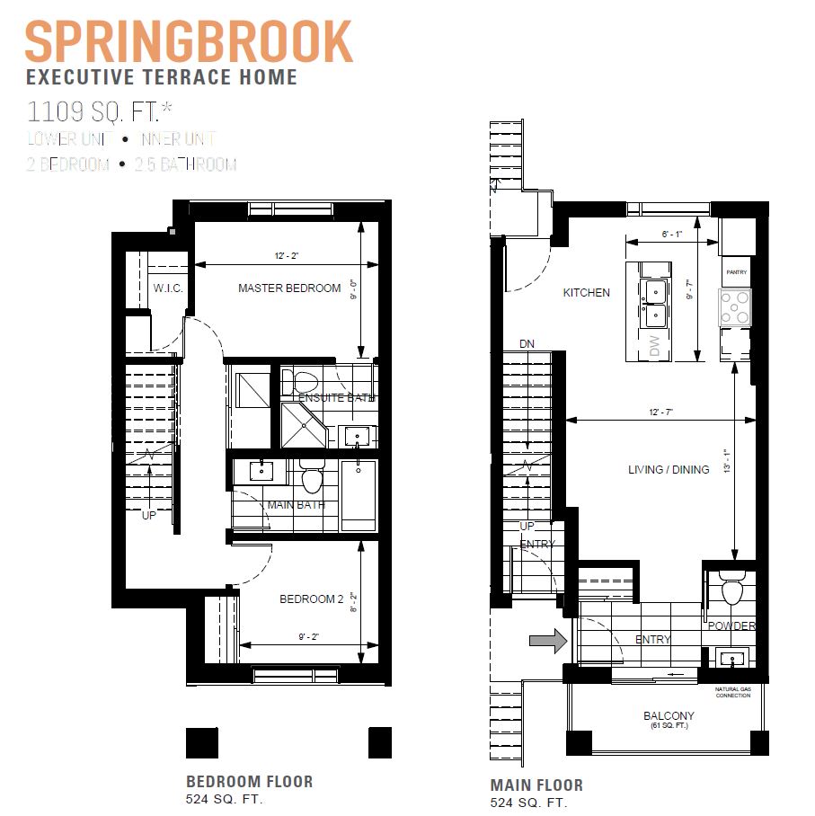 Hazeldean Crossings Springbrook Floor Plan, Ottawa ON Livabl