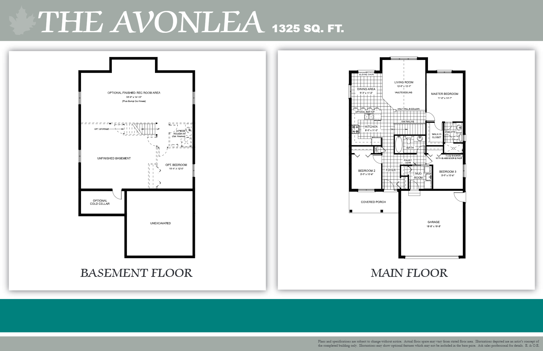 Creek Bank Meadows The Avonlea Floor Plans and Pricing