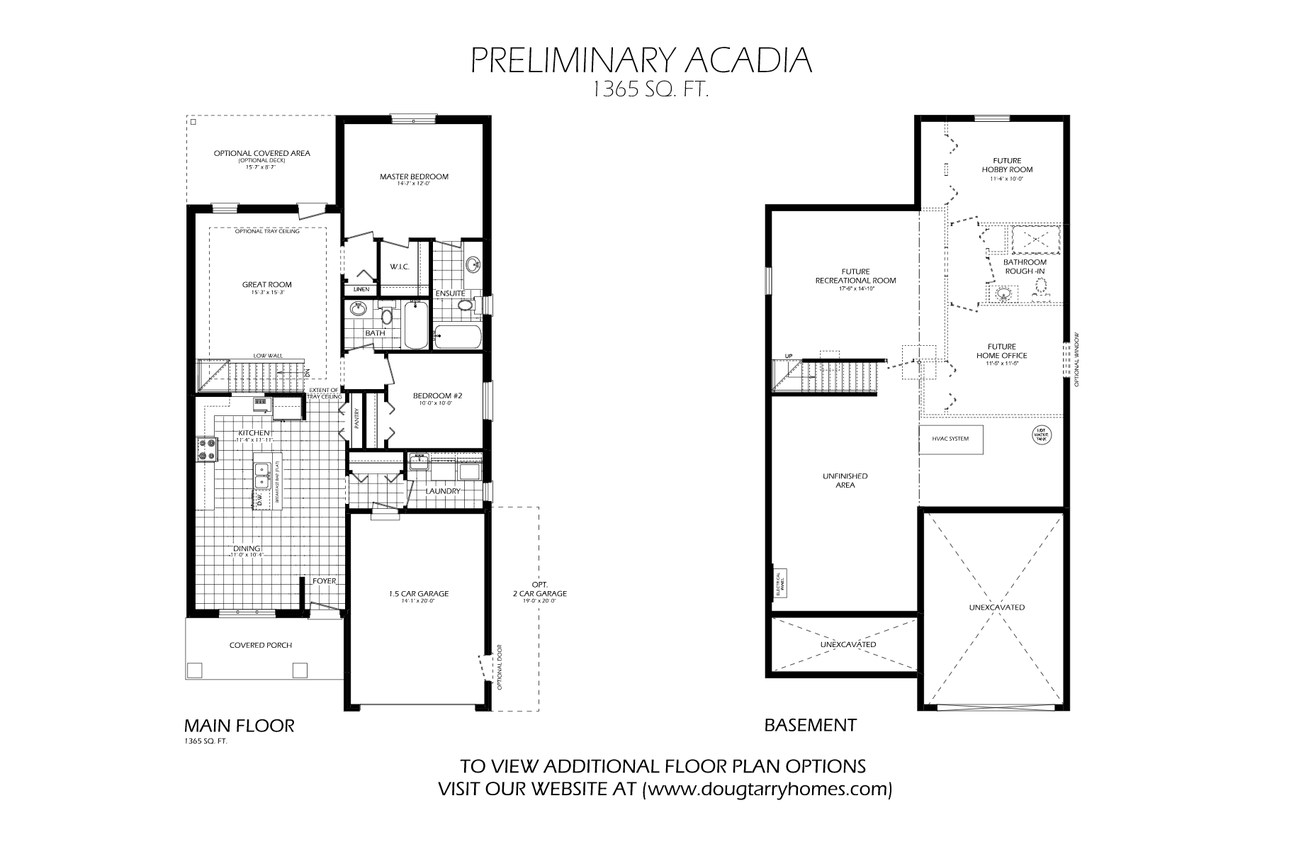 Miller's Pond The Acadia Floor Plan, St. Thomas ON Livabl