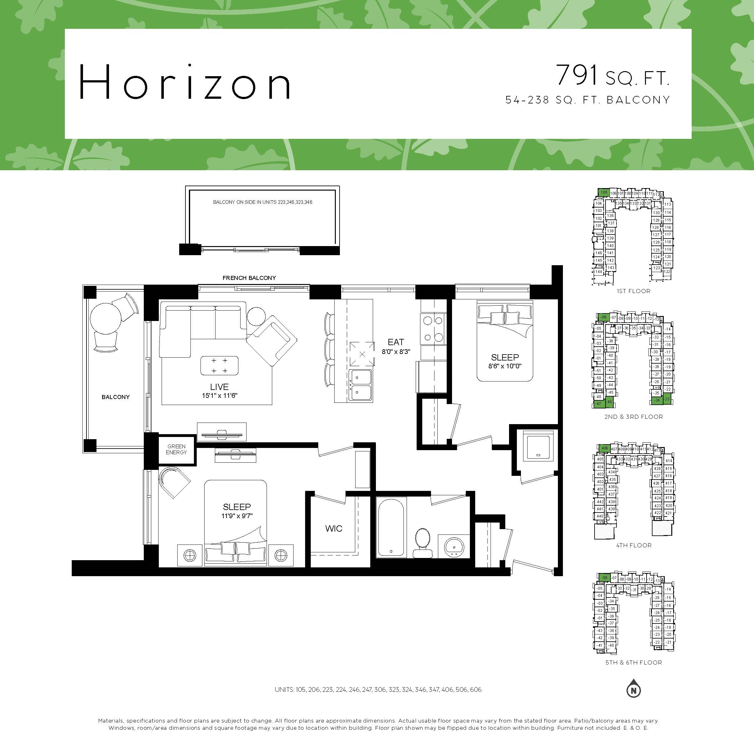 Utopia Condominiums Horizon Floor Plans and Pricing