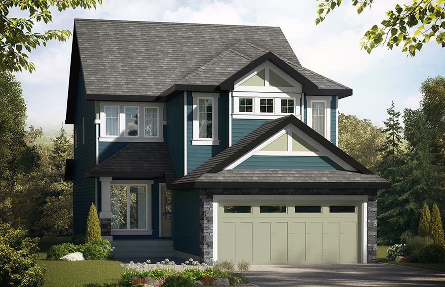 Madison E floor plan at Desrochers Villages Front Attached in