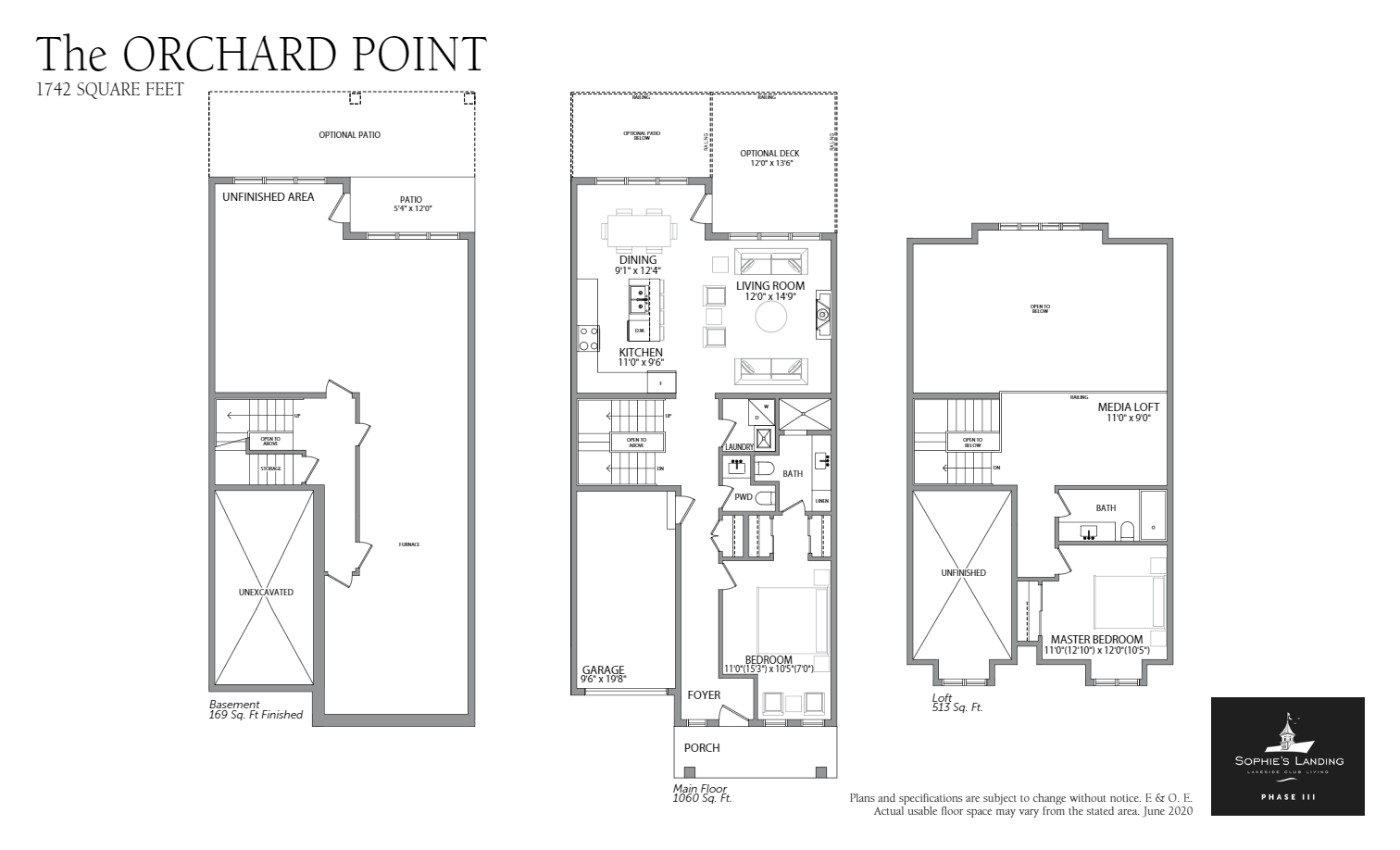 Sophie's Landing Lakeside Club Phase 3 The Orchard Point Floor Plan