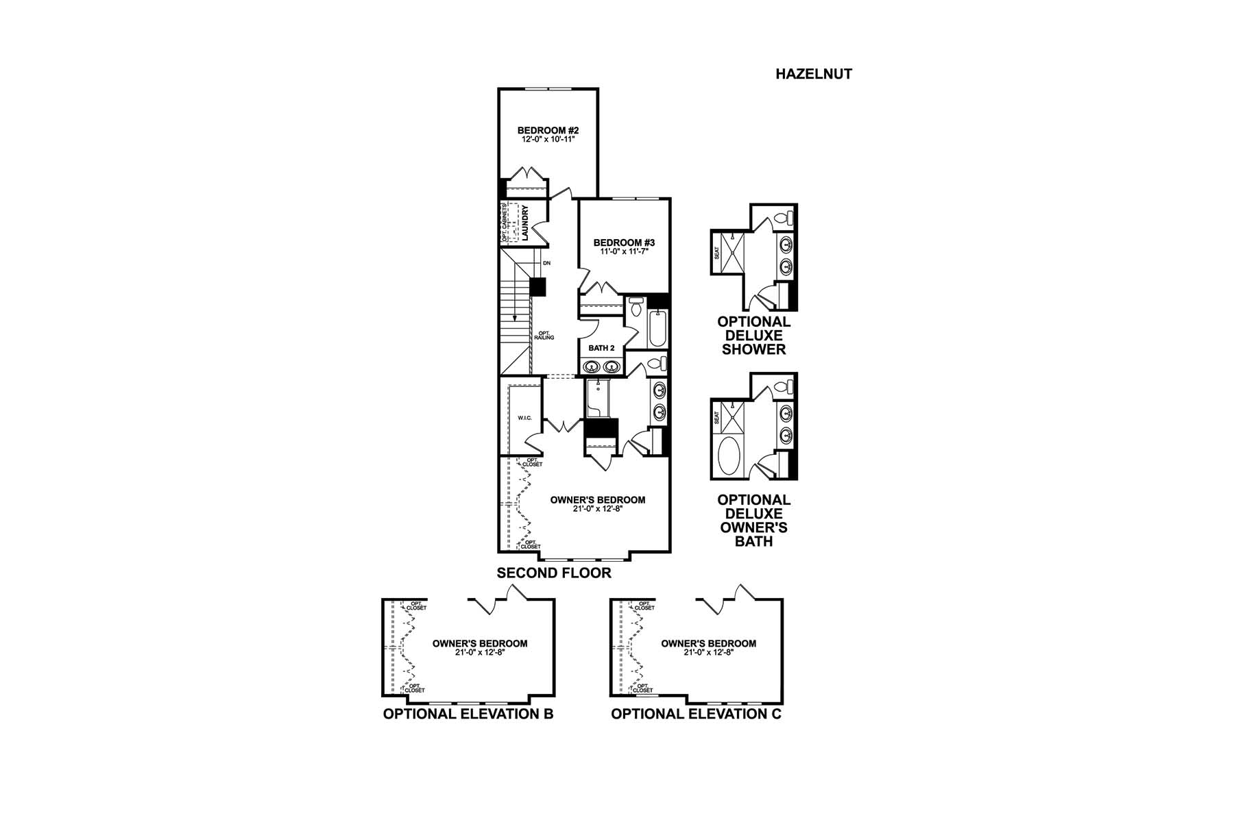 Andrews Chapel Hazelnut Floor Plans and Pricing