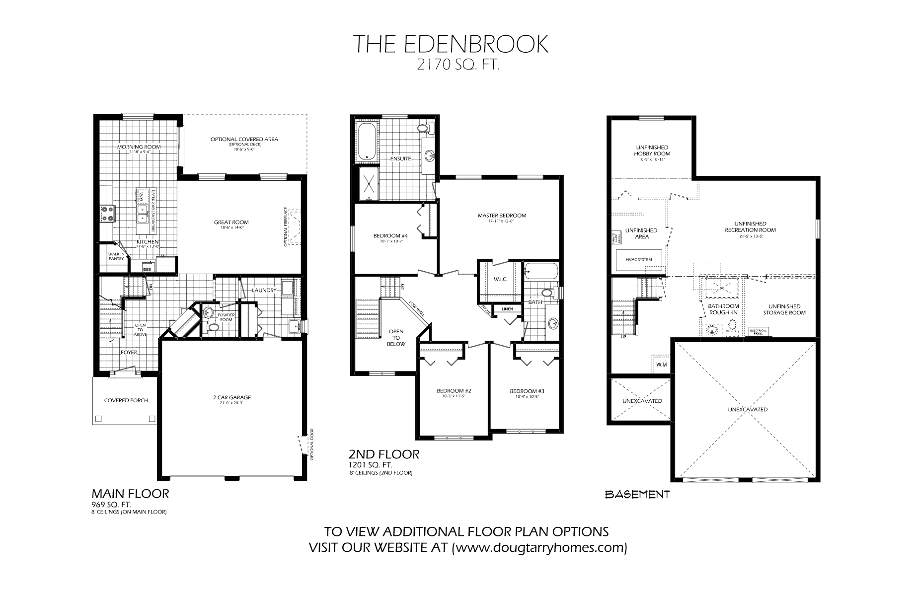 The Edenbrook floor plan at Eagle Ridge in St. Thomas, ON