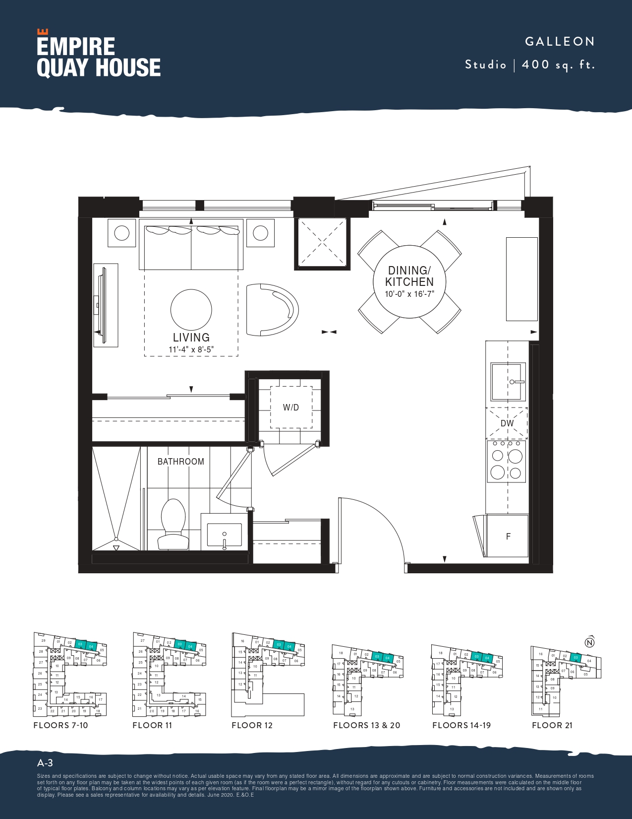 Empire Quay House Galleon Floor Plan, Toronto ON Livabl