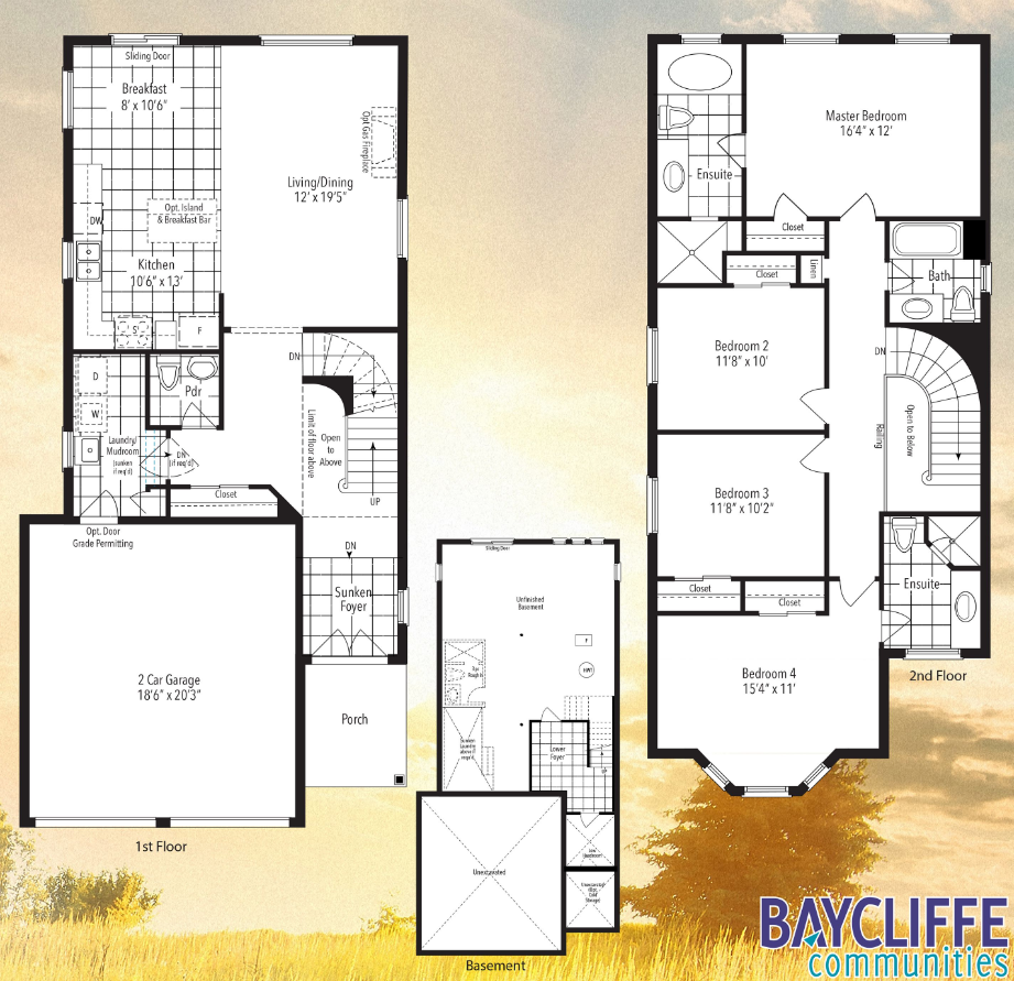 The Gates Of Whitby Sapphire Floor Plan, Whitby ON Livabl