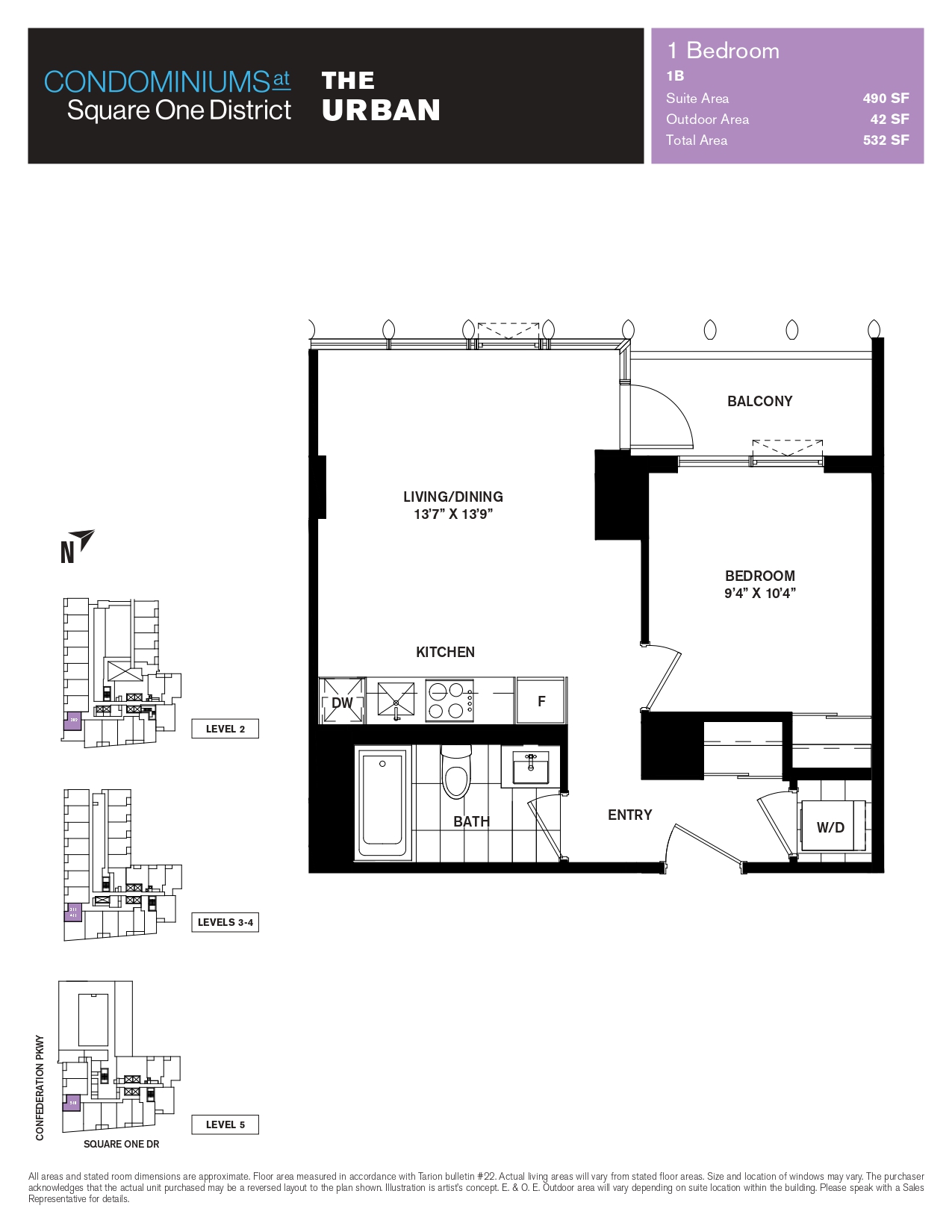 Condominiums at Square One District The Urban Floor Plan, Mississauga