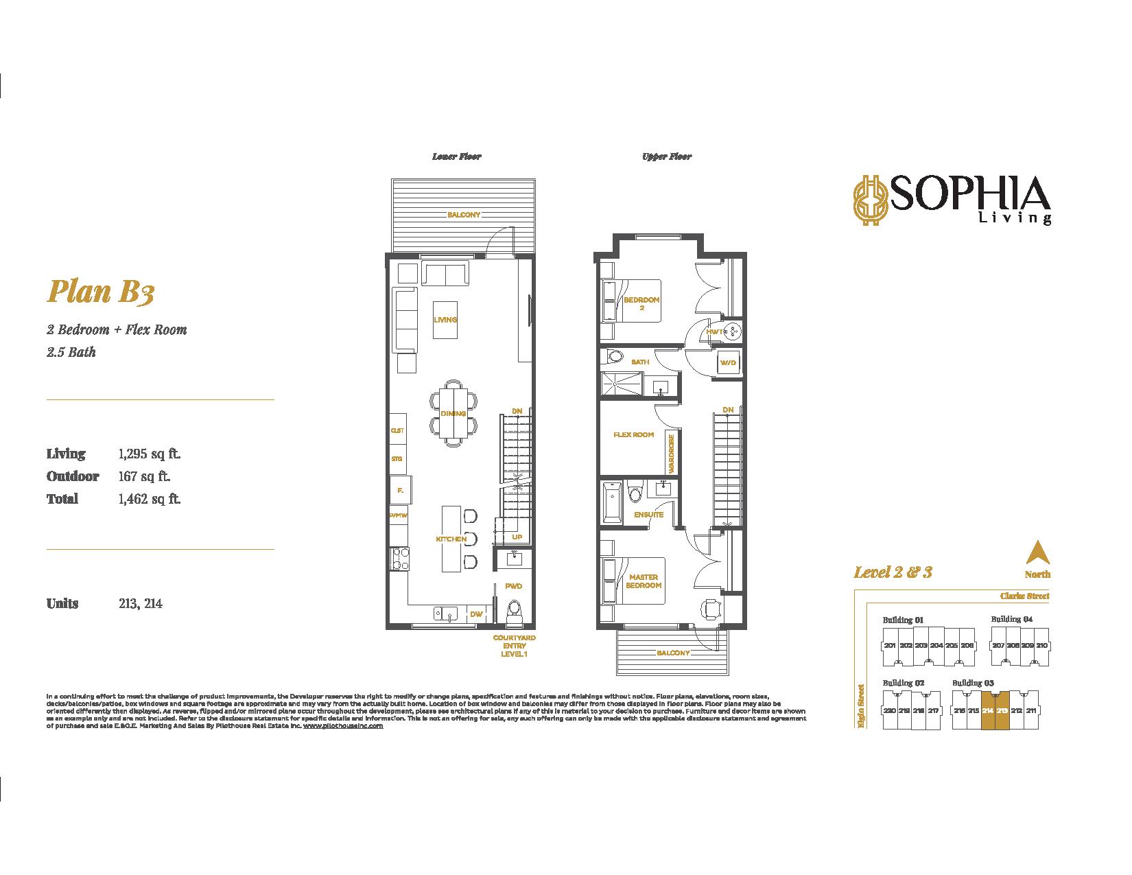 Sophia Living B3 Floor Plans and Pricing