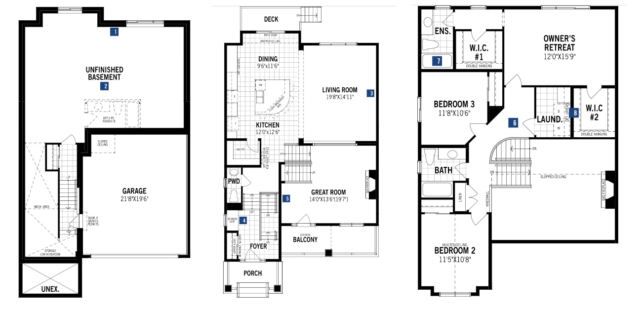 Yorkville by Mattamy Homes 92 YORKSTONE GROVE SW Floor Plans and