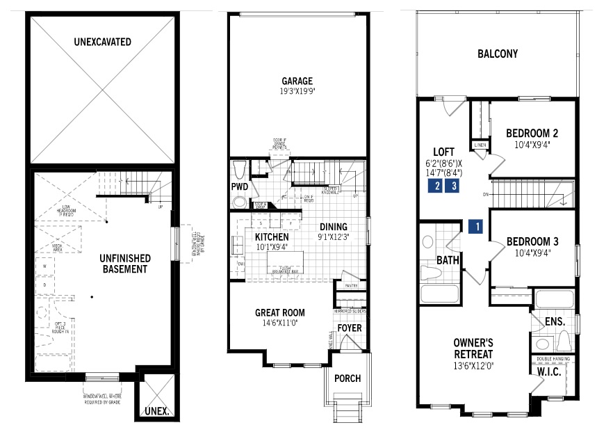 Yorkville by Mattamy Homes 19549 SHERIFF KING STREET SW Floor Plans