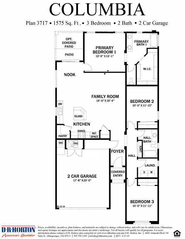 Cielo Azul Columbia Floor Plans and Pricing