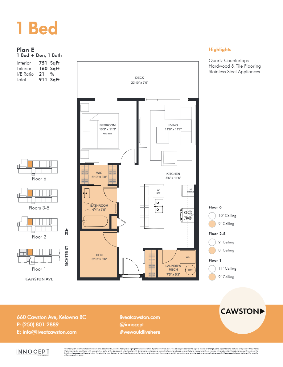 Cawston E Floor Plan, Kelowna BC Livabl