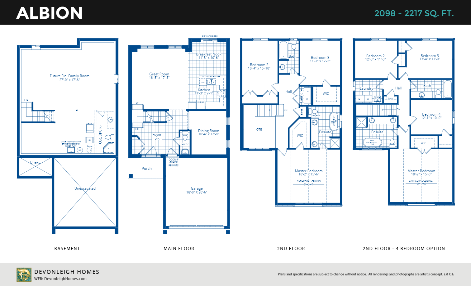 Summit View Phase 2 Albion Floor Plans and Pricing