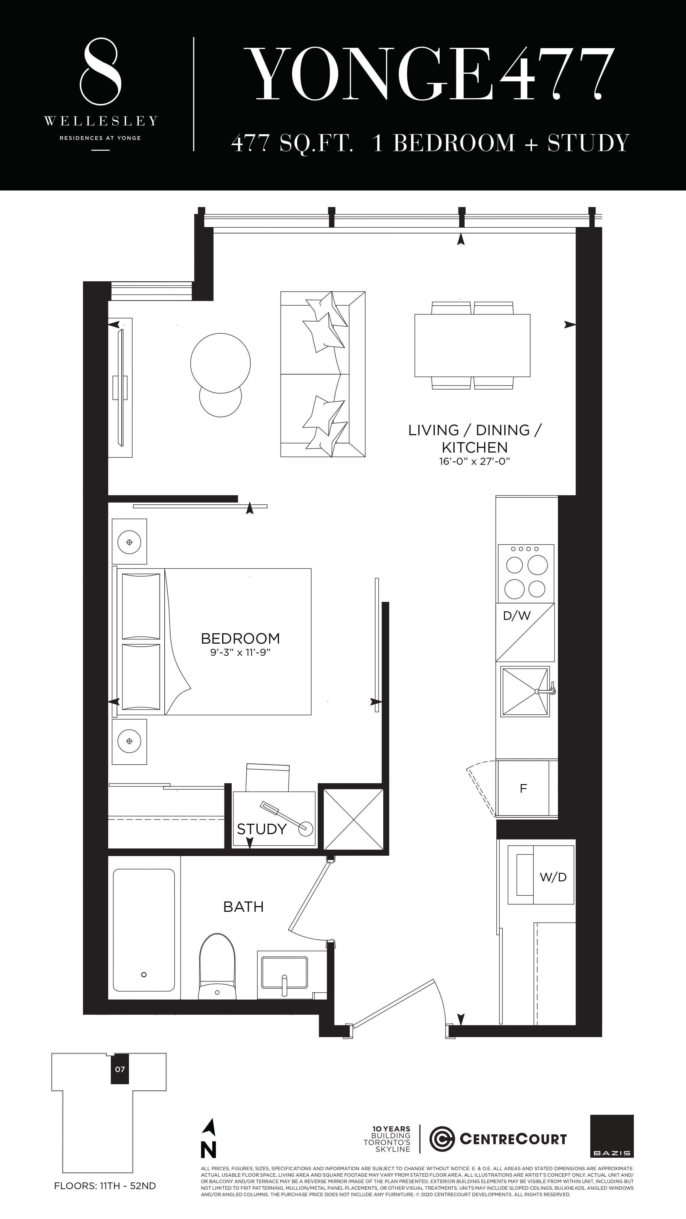 8 Wellesley Residences Yonge 477 Floor Plans and Pricing