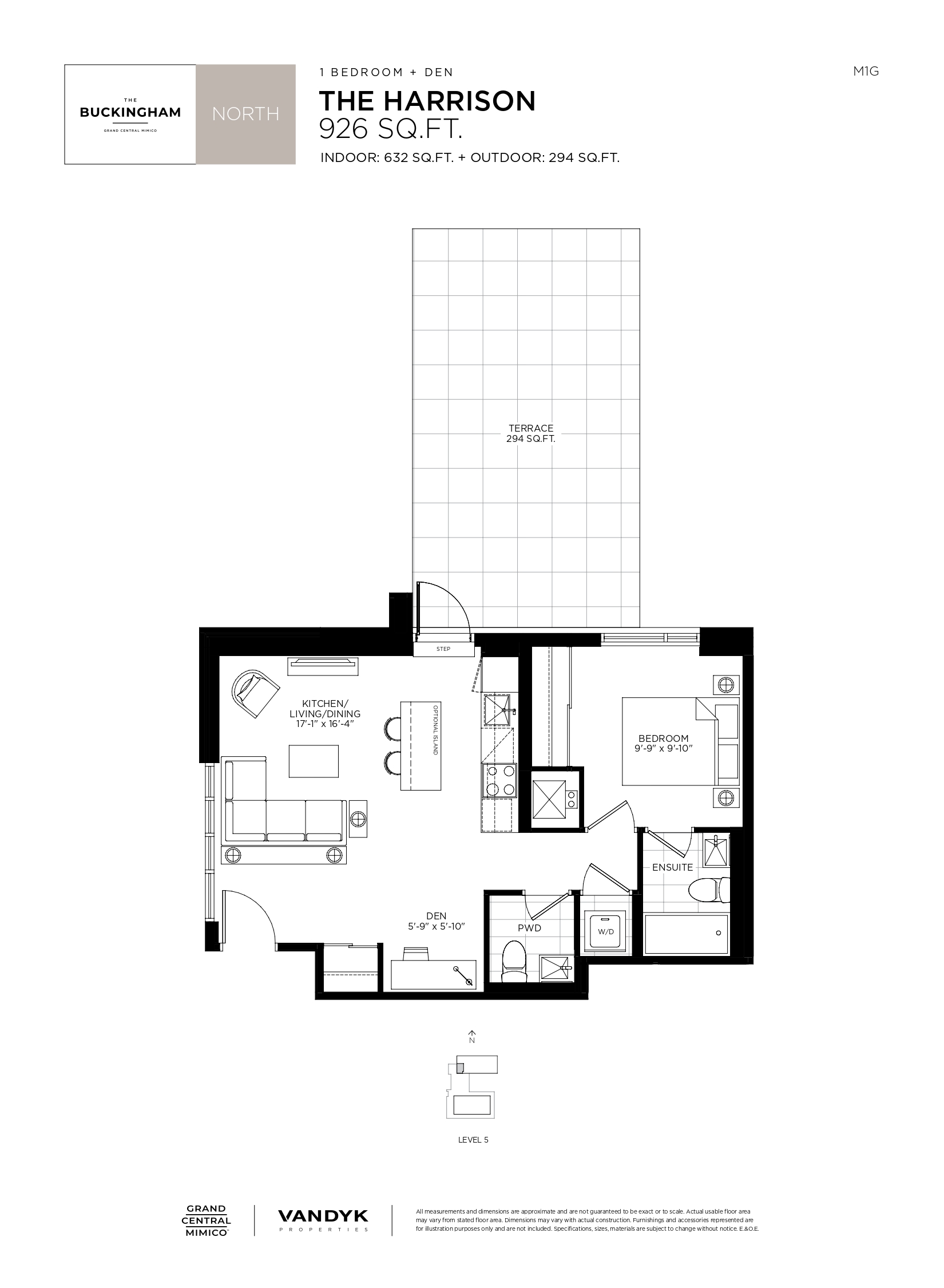 The Buckingham at Grand Central Mimico The Harrison Floor Plans and