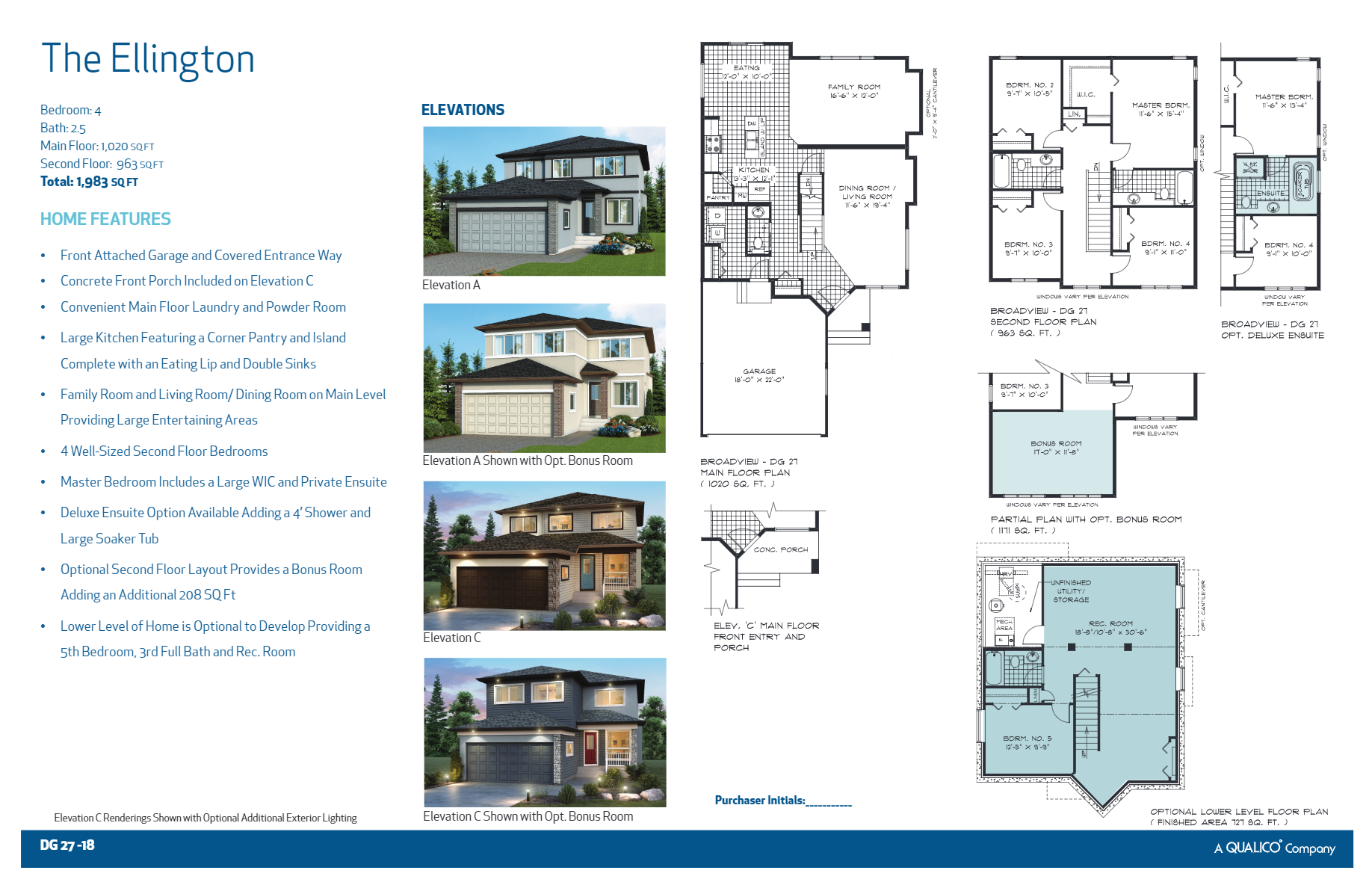 Sage Creek The Ellington Floor Plan, Winnipeg MB Livabl