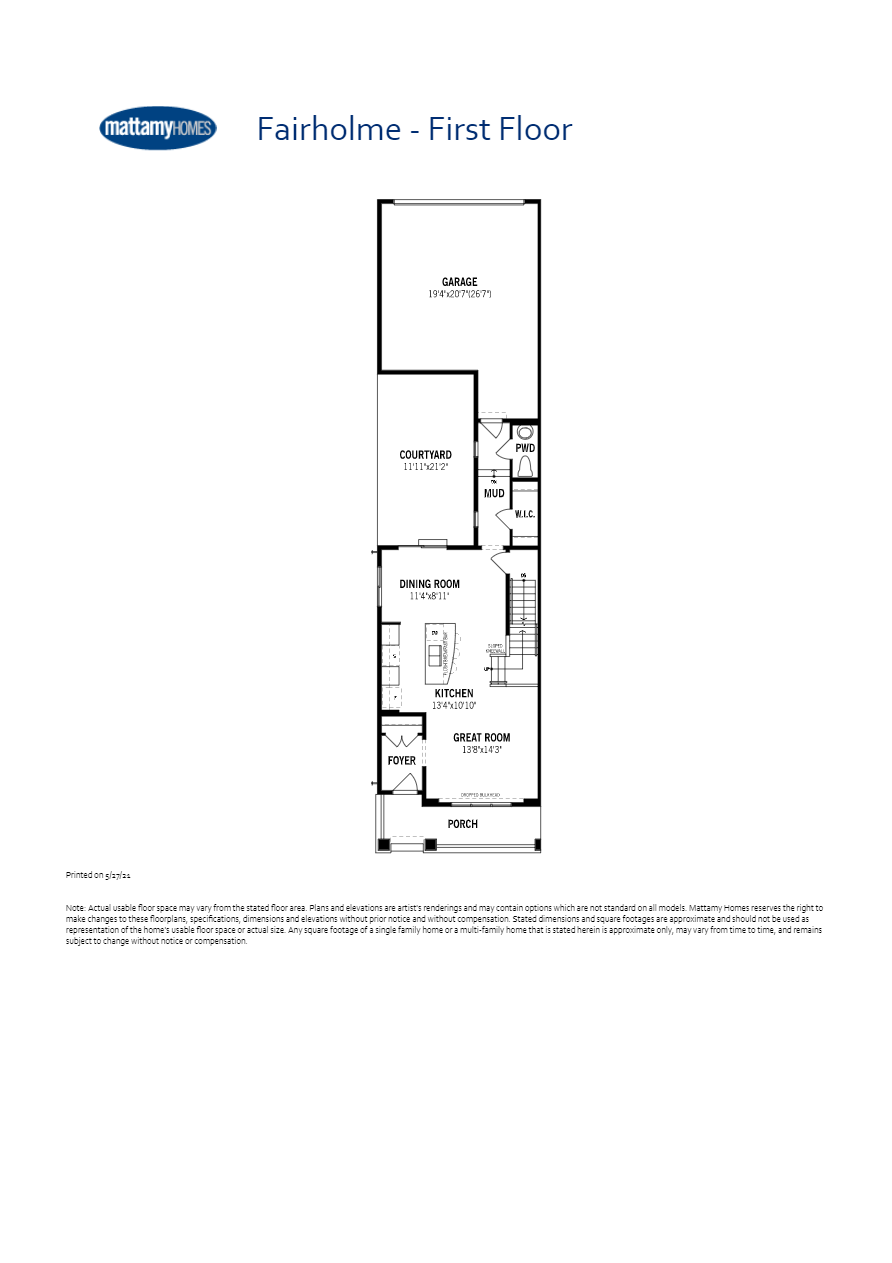 Yorkville by Mattamy Homes Fairholme Floor Plans and Pricing