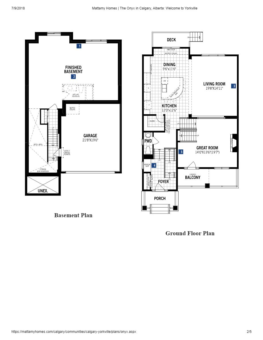 Yorkville by Mattamy Homes 30 Yorkville Manor SW Floor Plans and
