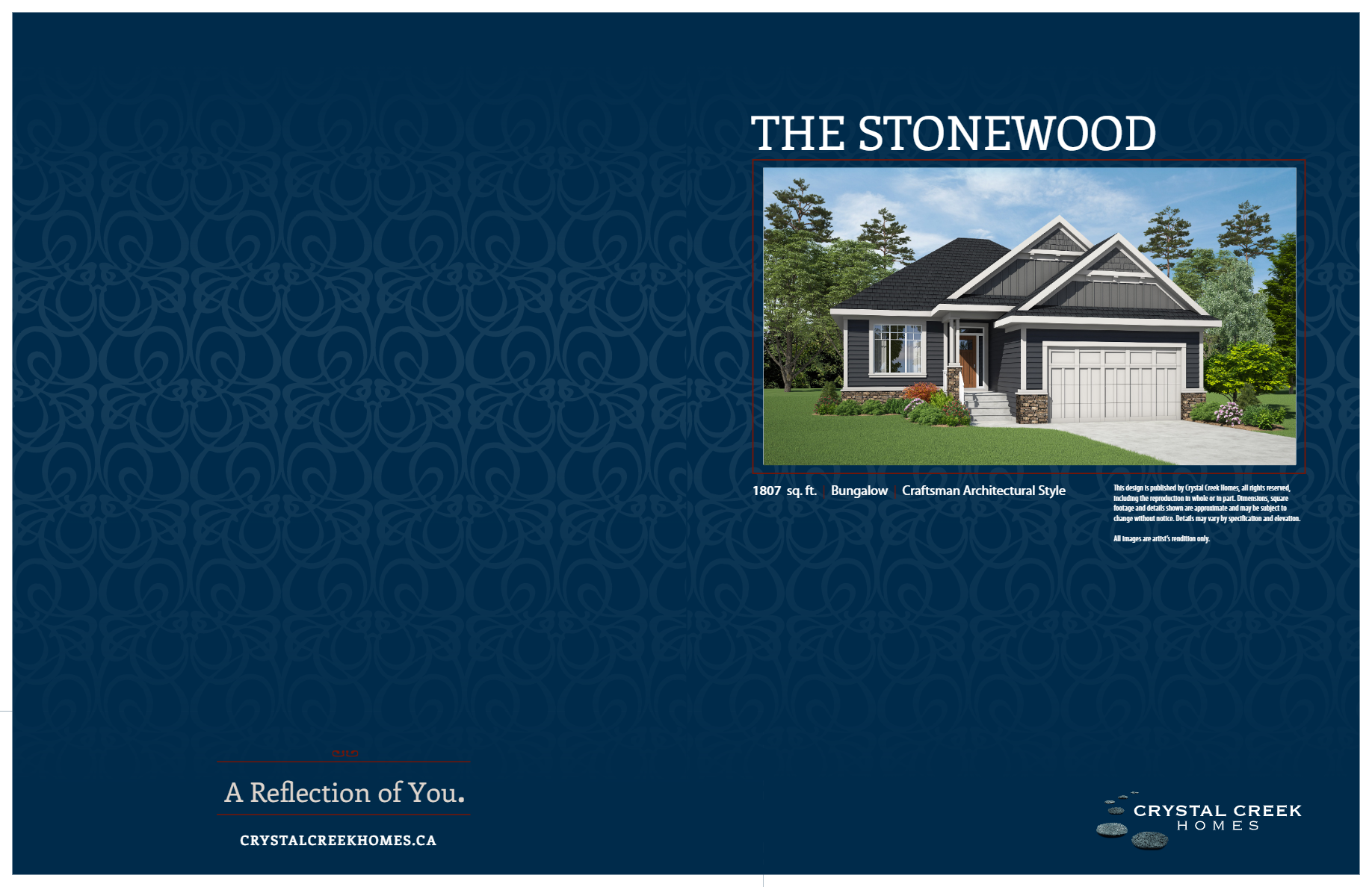 Stonewood floor plan at Aspen Woods Estates in Calgary, AB