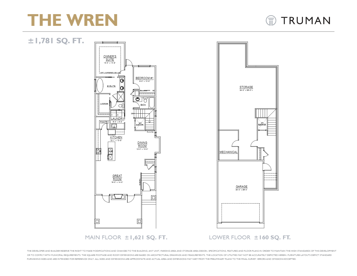 Timberline Estates Wren Floor Plans and Pricing