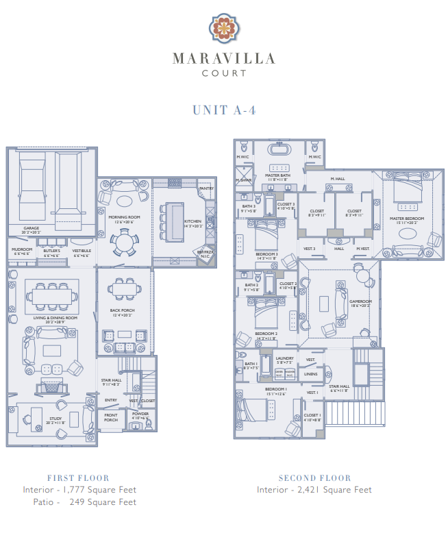 Maravilla Court Unit A4 Floor Plan, Houston TX Livabl