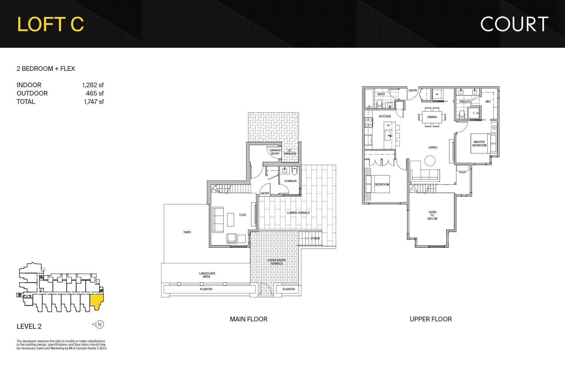 Court Loft C Floor Plans and Pricing