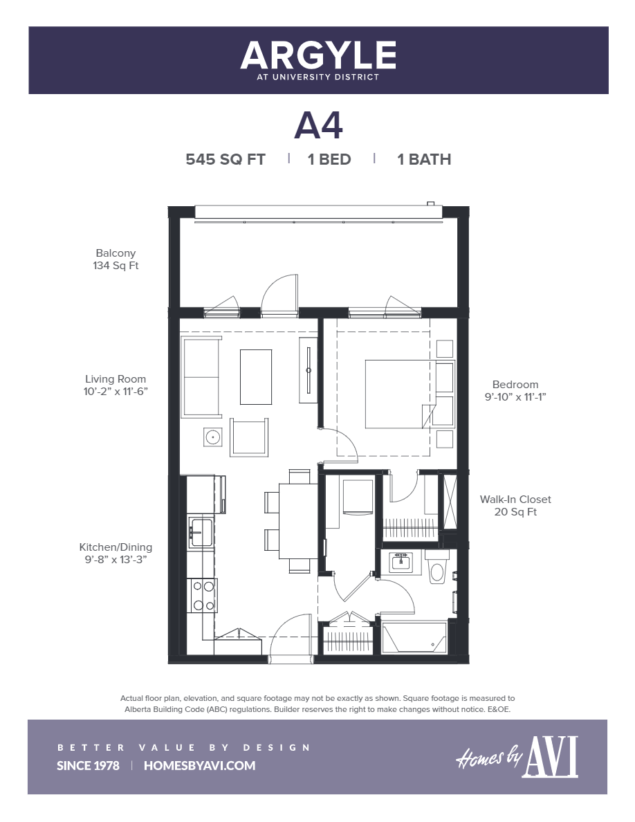 Argyle A4 Floor Plan, Calgary AB Livabl